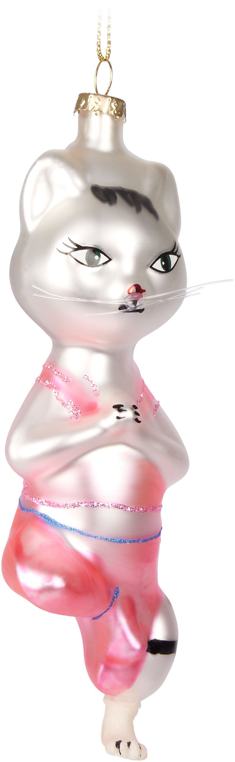 BRUBAKER Weihnachtsbaumkugel Handbemalte Weihnachtskugel - viele lustige Mo günstig online kaufen