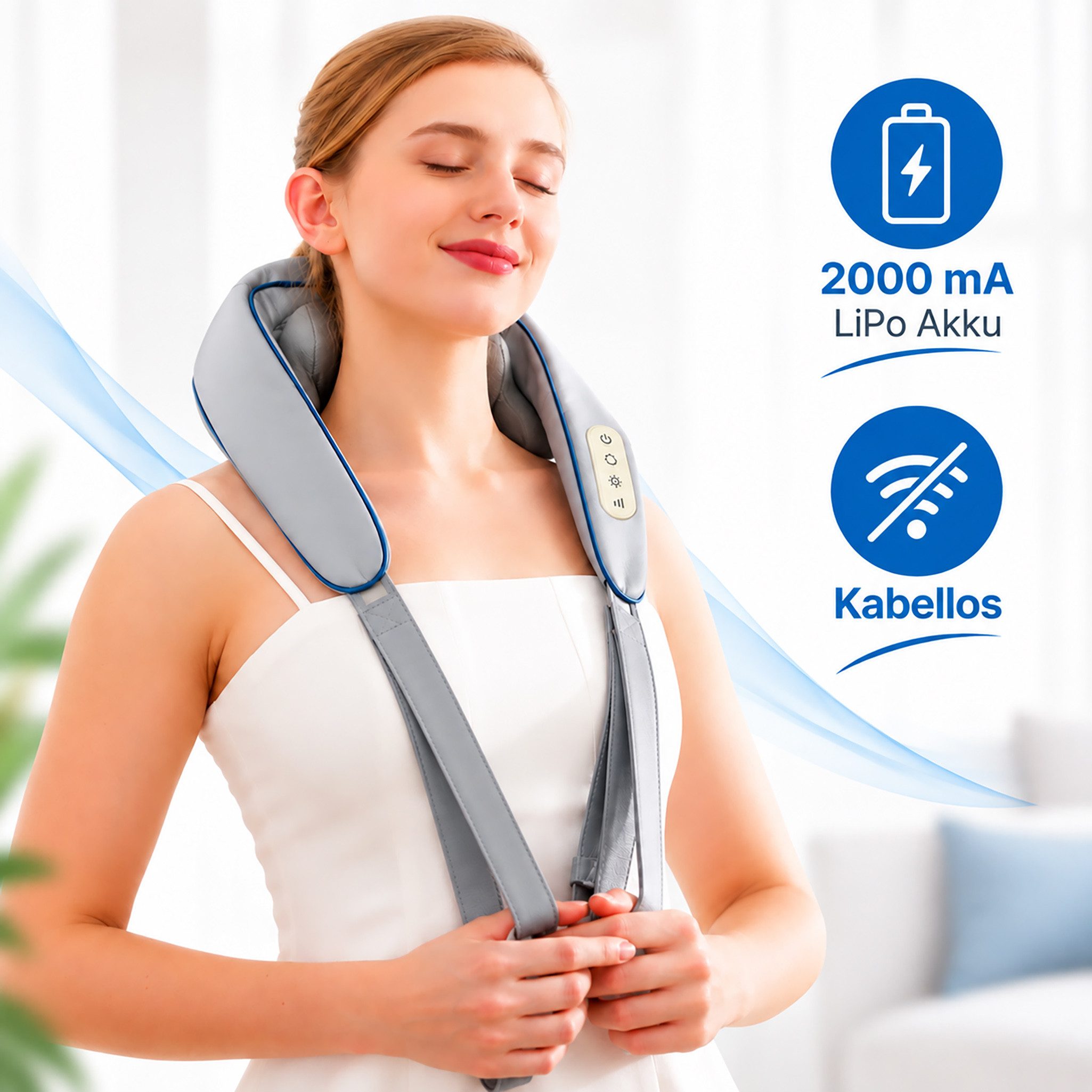 Axion Nacken-Massagegerät axion® Massagegerät für den Nacken, Rückenmassage, Nackenmassage
