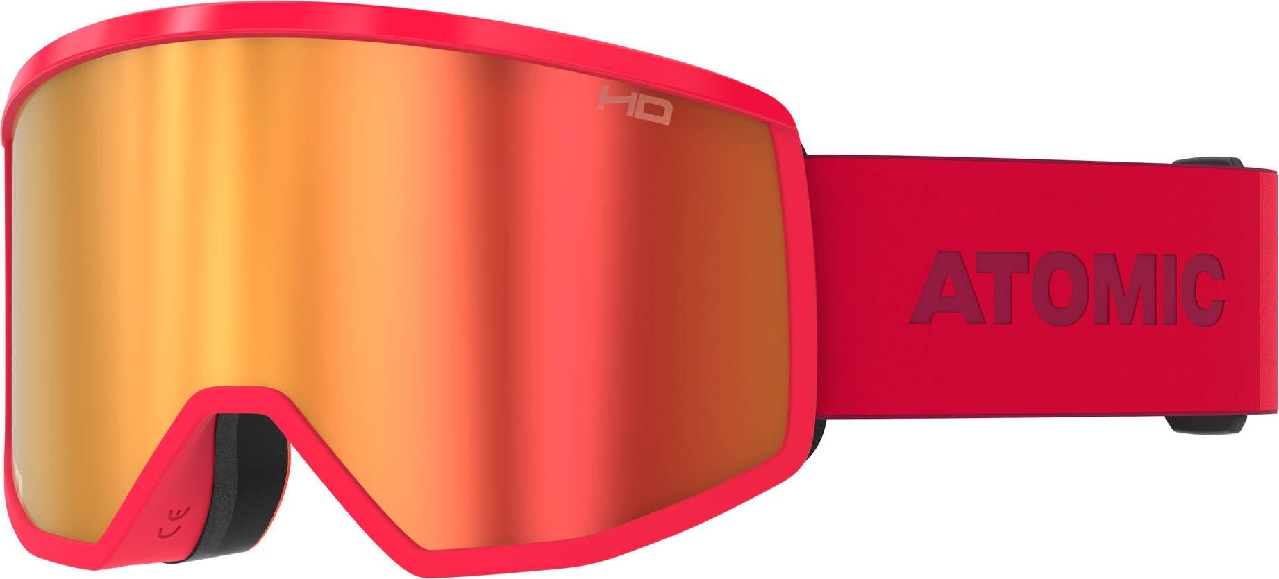 HD Atomic RED Skibrille Herren FOUR Skibrille