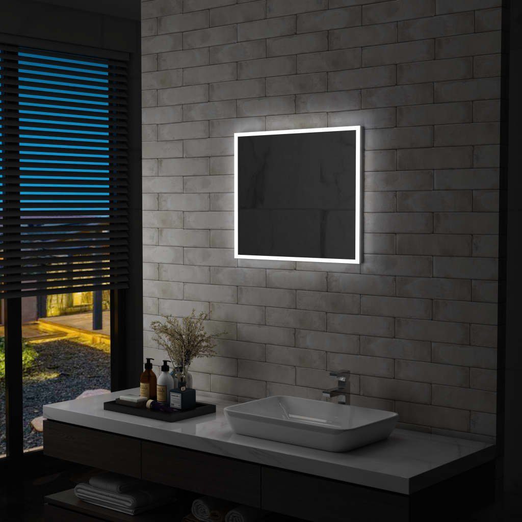furnicato Wandspiegel Badezimmer-mit LEDs 60x50 cm
