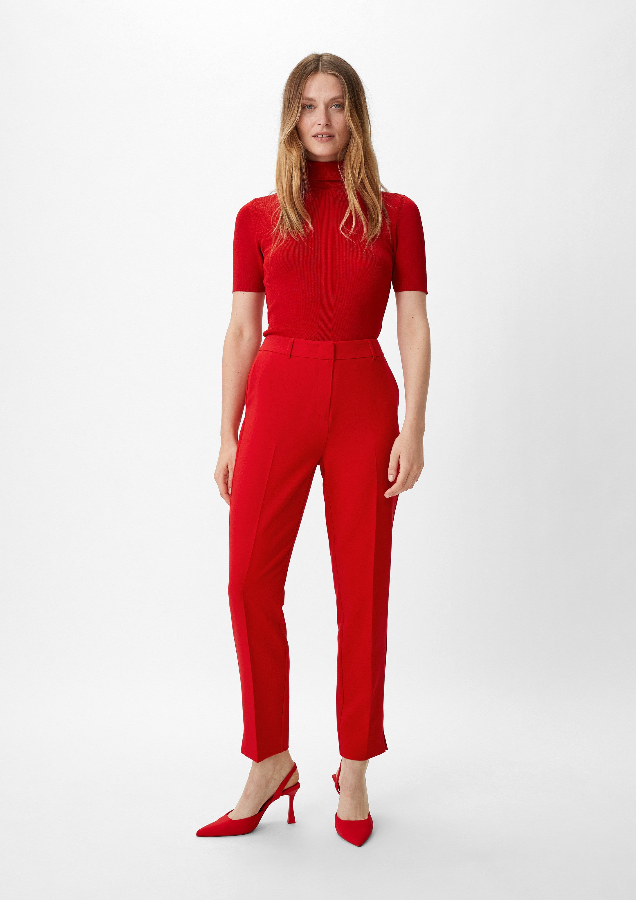 comma 7/8-Hose Hose Slim: Slim Leg-Hose aus Viskosemix