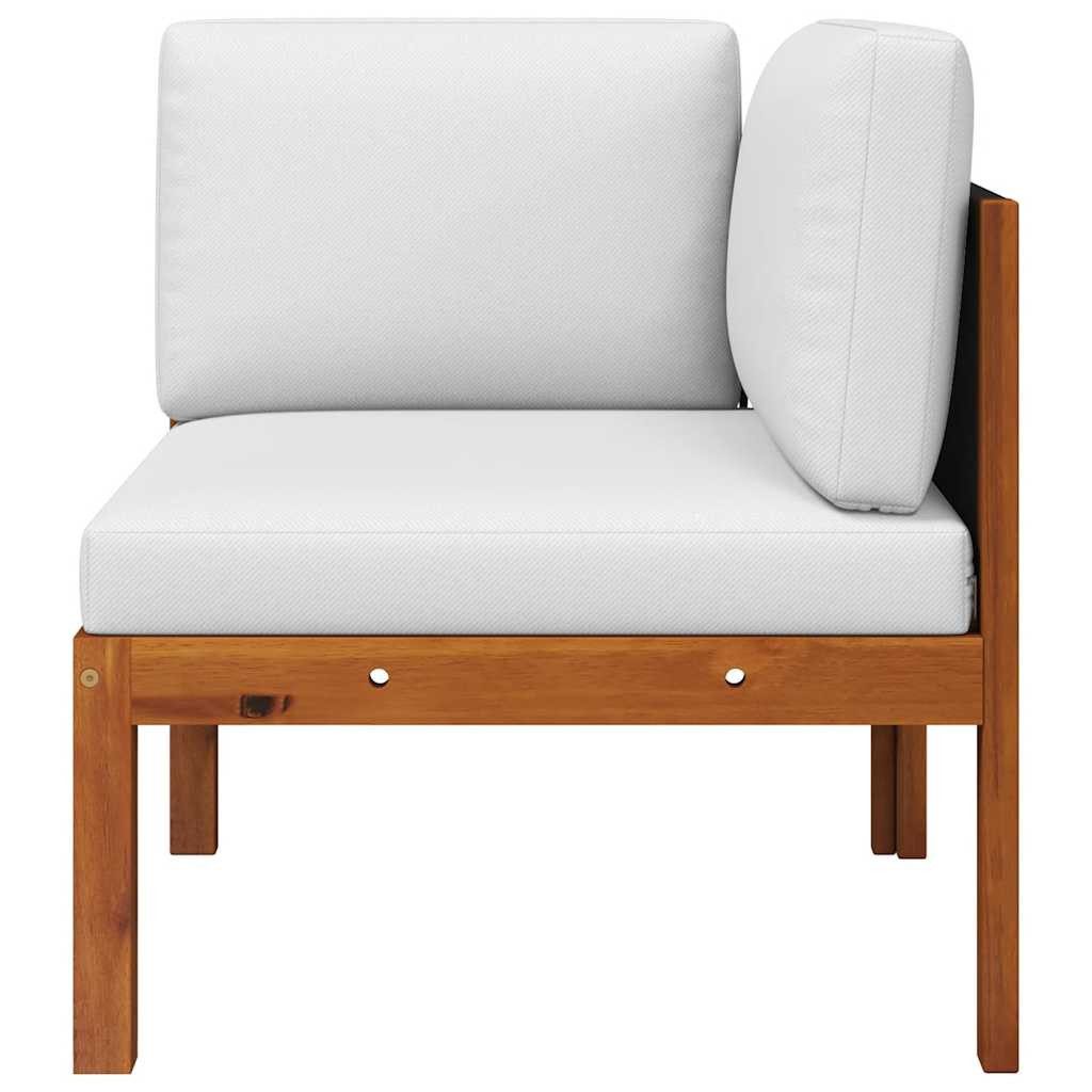 vidaXL Sofaelement 2-teiliges Garten-Lounge-Set mit Kissen Holz & Seil (1 St)