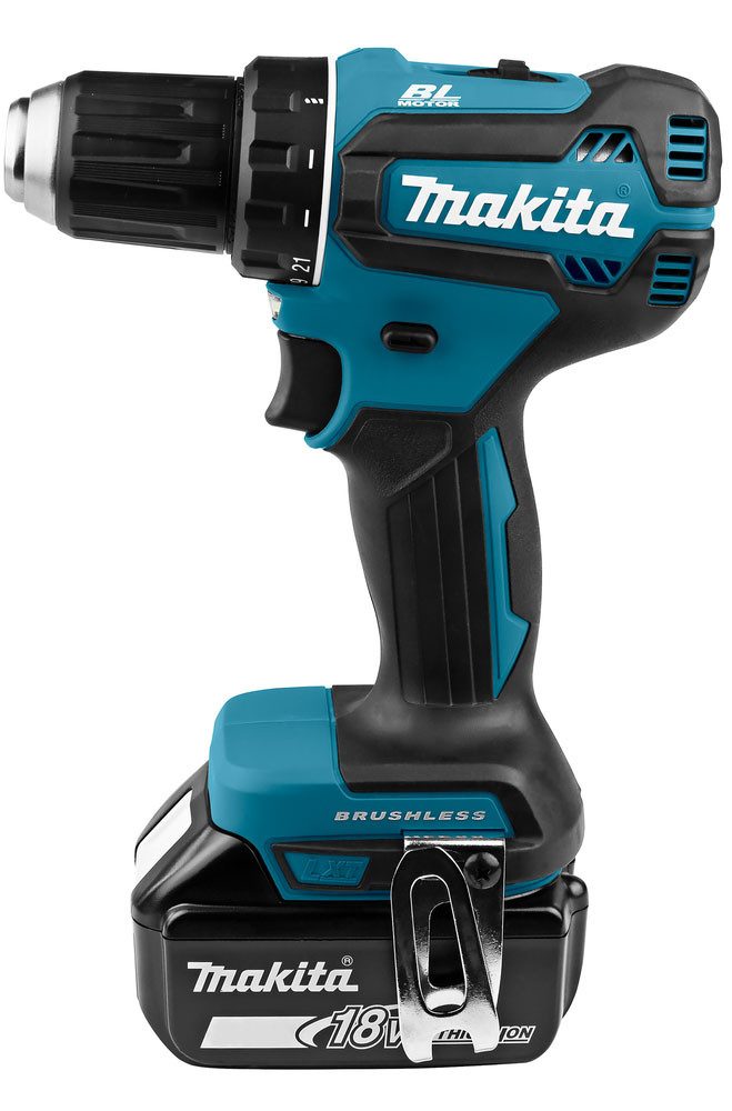 Makita Akku-Bohrschrauber DDF485RTJ, max. 1900 U/min, inkl. 2 Akkus 18V/5Ah, Ladegerät und Koffer – Bild 5 von 5