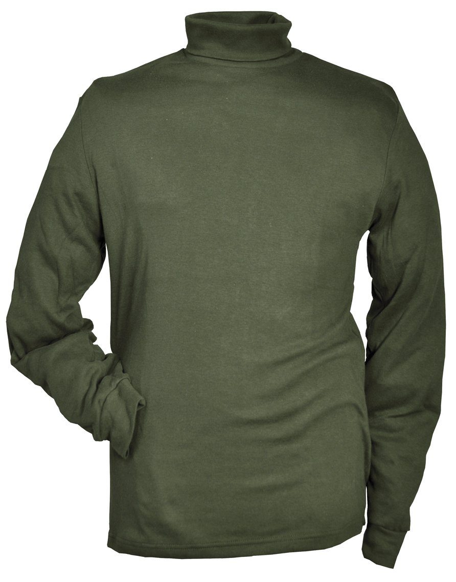 Hubertus® Hunting Rollkragenpullover Rollkragen Jagdpullover oliv Ansitzpullover Winterpullover Oefele Jagd