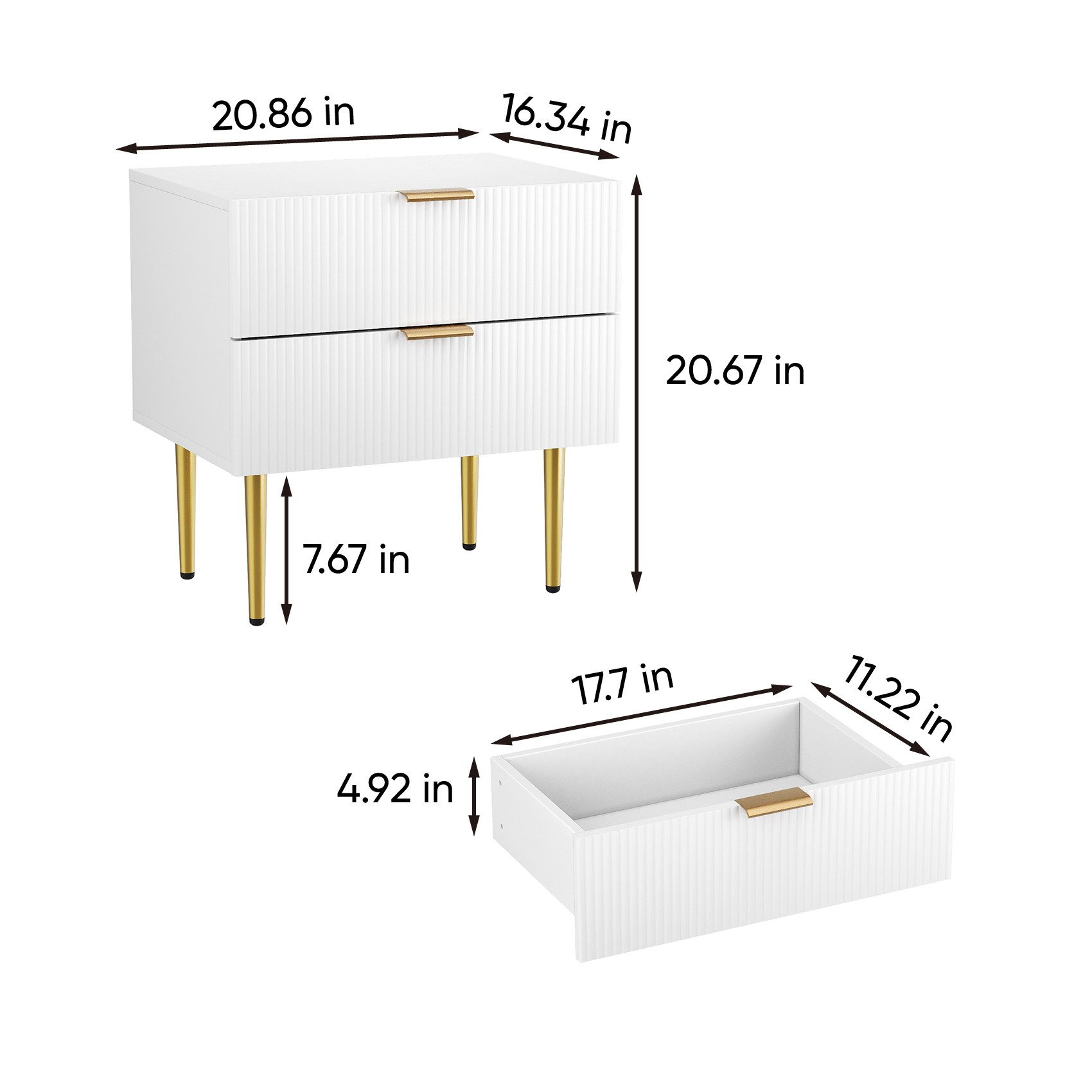 Semiocthome Nachttisch im Mid-Century Modern Stil, günstig online kaufen