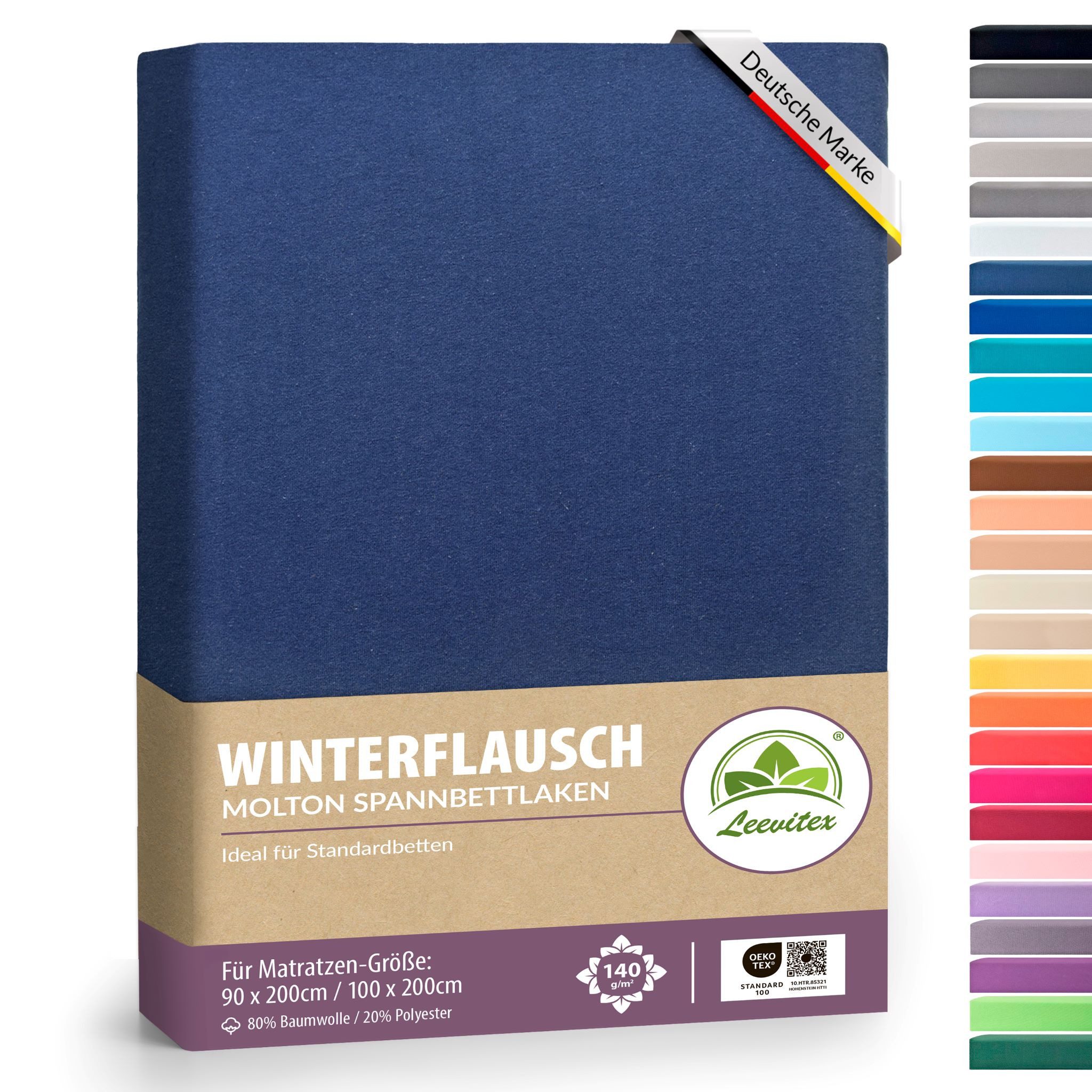 leevitex® Spannbettlaken für kalte Nächte – angenehm weich, passgenau, farb günstig online kaufen
