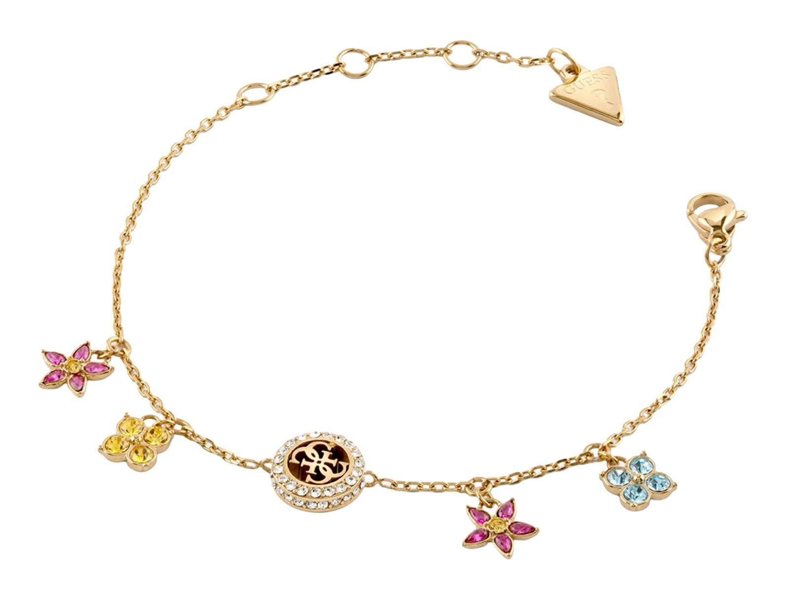 Guess Gliederarmband Flower Charms Bracelet