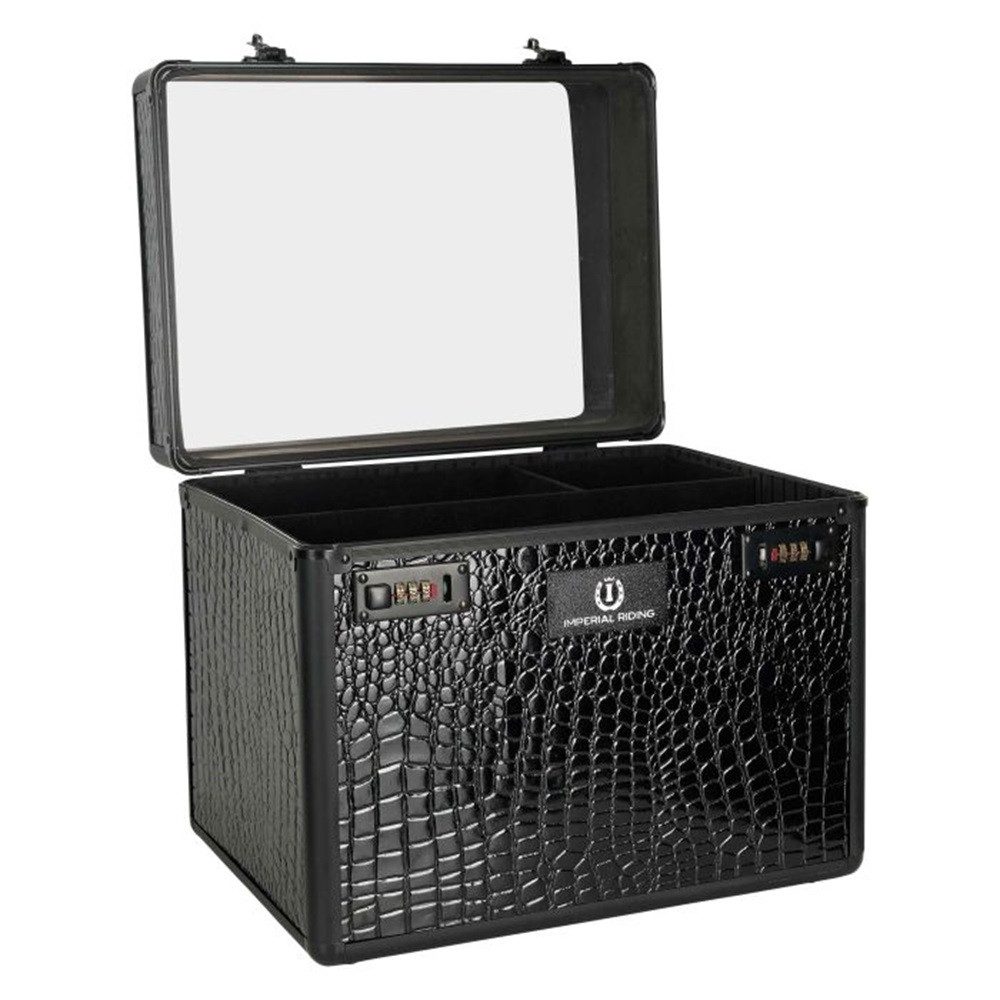 EPONA Fellpflege Imperial Riding - Grooming box IRH-Shiny - Black-Black Croco, (1-St)