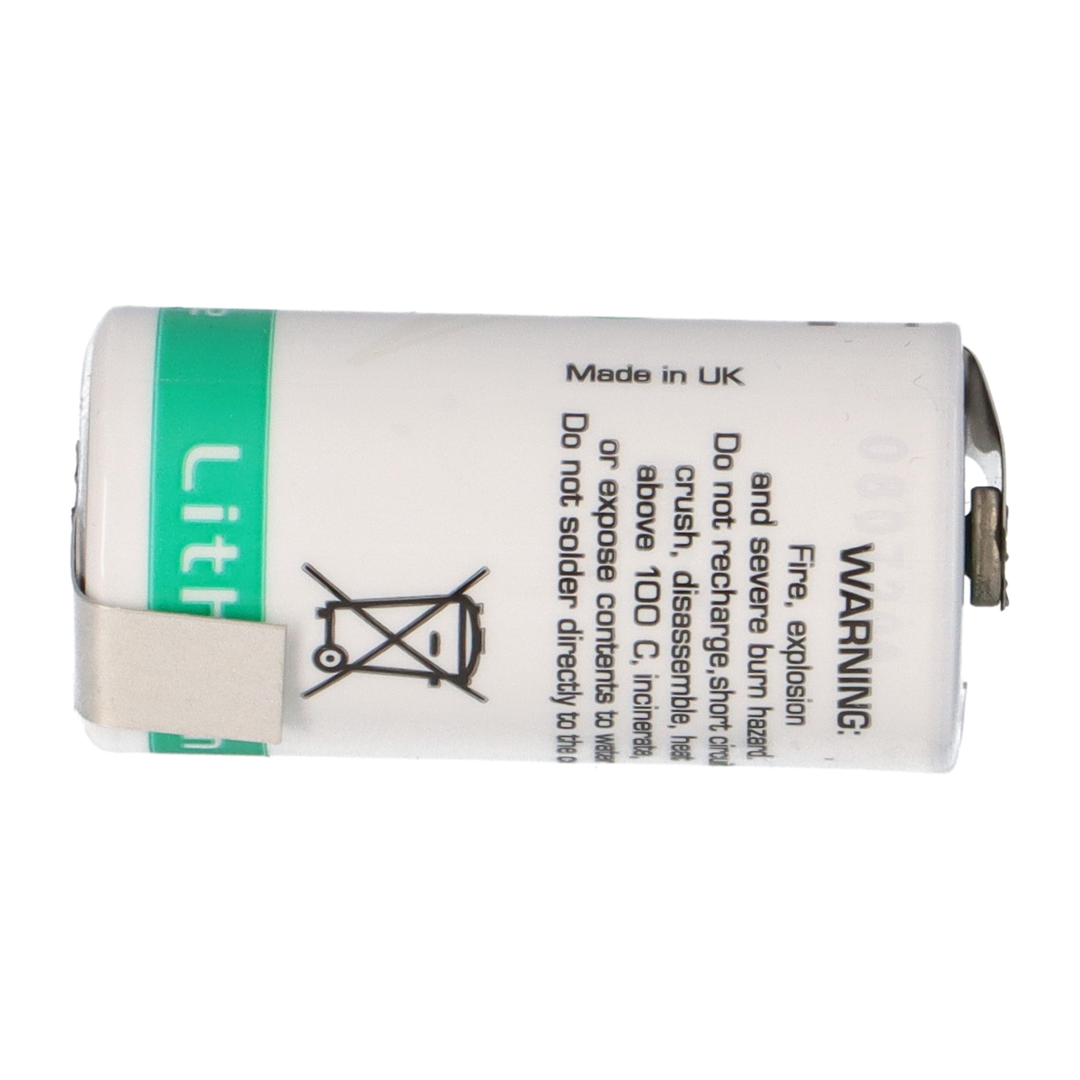 Saft Saft Lithium LS-17330 3,6 V 2,1 Ah 2/3 A 7,65Wh mit Z Lötfahne Batterie