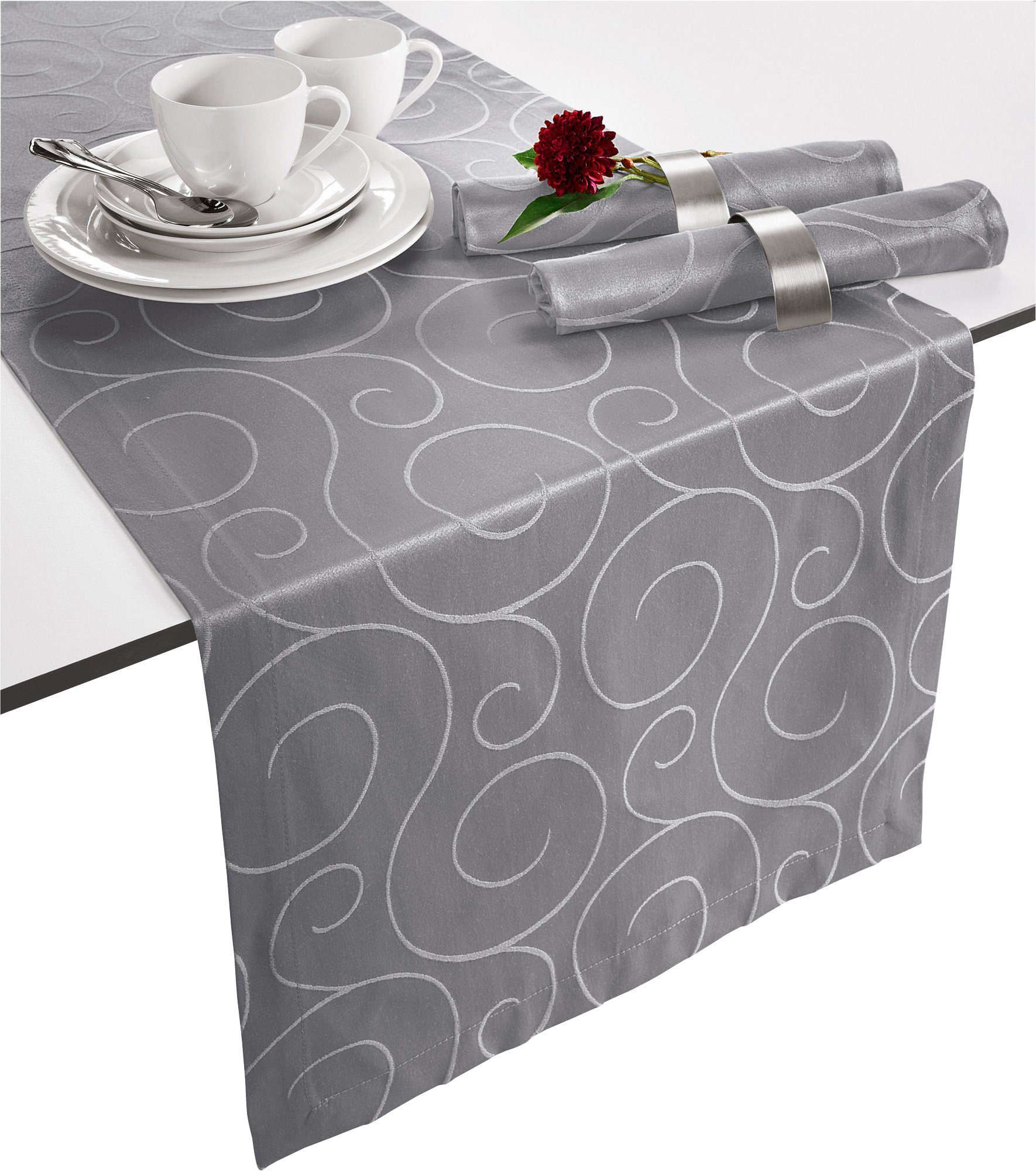 Erwin Müller Tischdecke Узкие скатерти "Oberhausen", Damast Uni