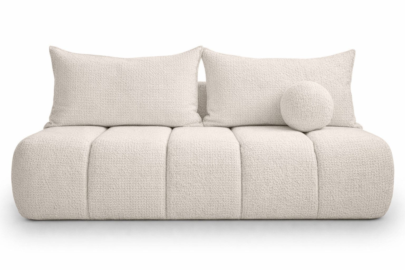 Kaiser Möbel Schlafsofa mit Schlaffunktion und Bettkasten, Stoff Flow Chenille, Sofa PIANO, Einzelsofa, Chenille-Stoff,Water Blocked Technologie