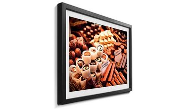 WandbilderXXL Bild mit Rahmen Chocolate, Schokolade, Wandbild, in 4 Größen erhältlich