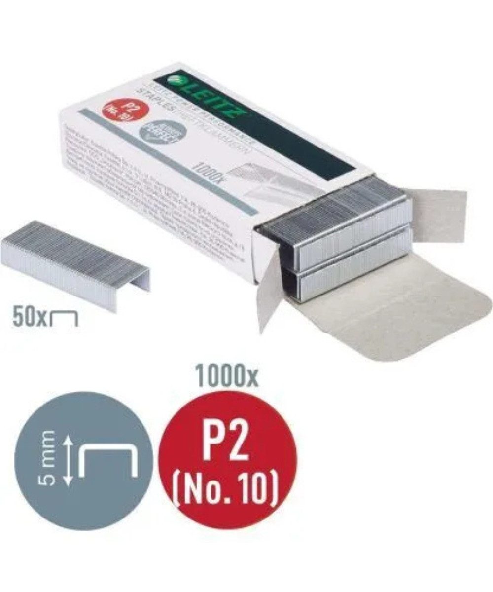 LEITZ Heftklammer Leitz Heftklammer Power Performance P2 Nr. 10, 1000 Stück, Diese Скобы passen perfekt in den Leitz-Mini-Hefter.