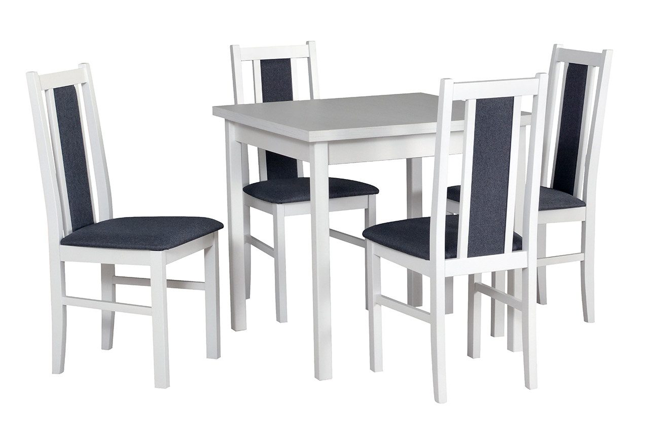 MOEBLO Esstisch MEX 9 (Stilvoller Multifunktionaler Tisch mit Schlankem Design und Robuster Bauweise, Massivholz), - (BxHxT): 80x78x80 cm