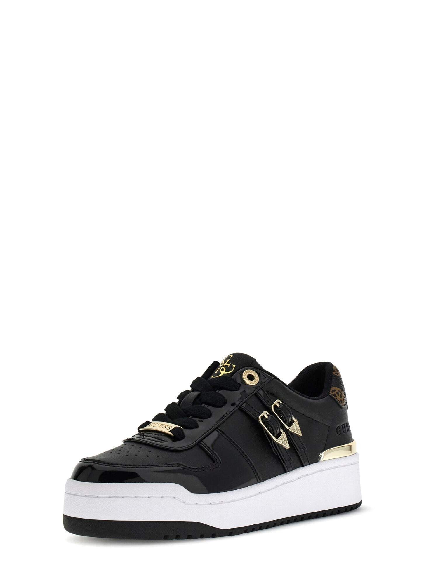 Guess MAGGNET Plateausneaker Freizeitschuh, Halbschuh, Schnürschuh mit edlen Schmuckakzenten