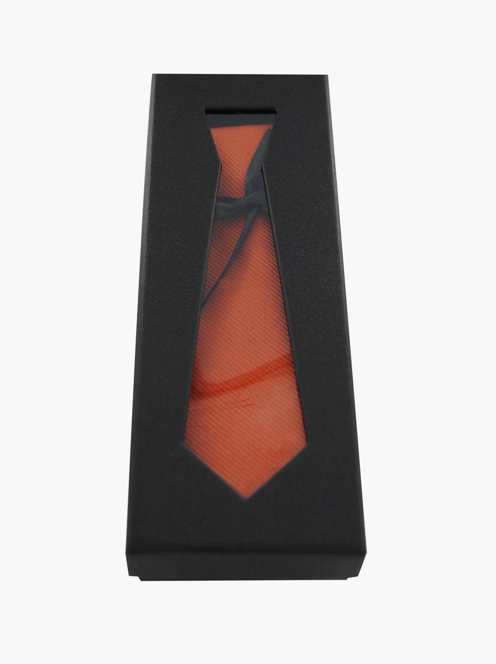 axy Krawatte Geschenkbox cm einfarbig Apricot 5.0 mit Krawatte Geschenk Seidenkrawatte, perfektes breit Herren