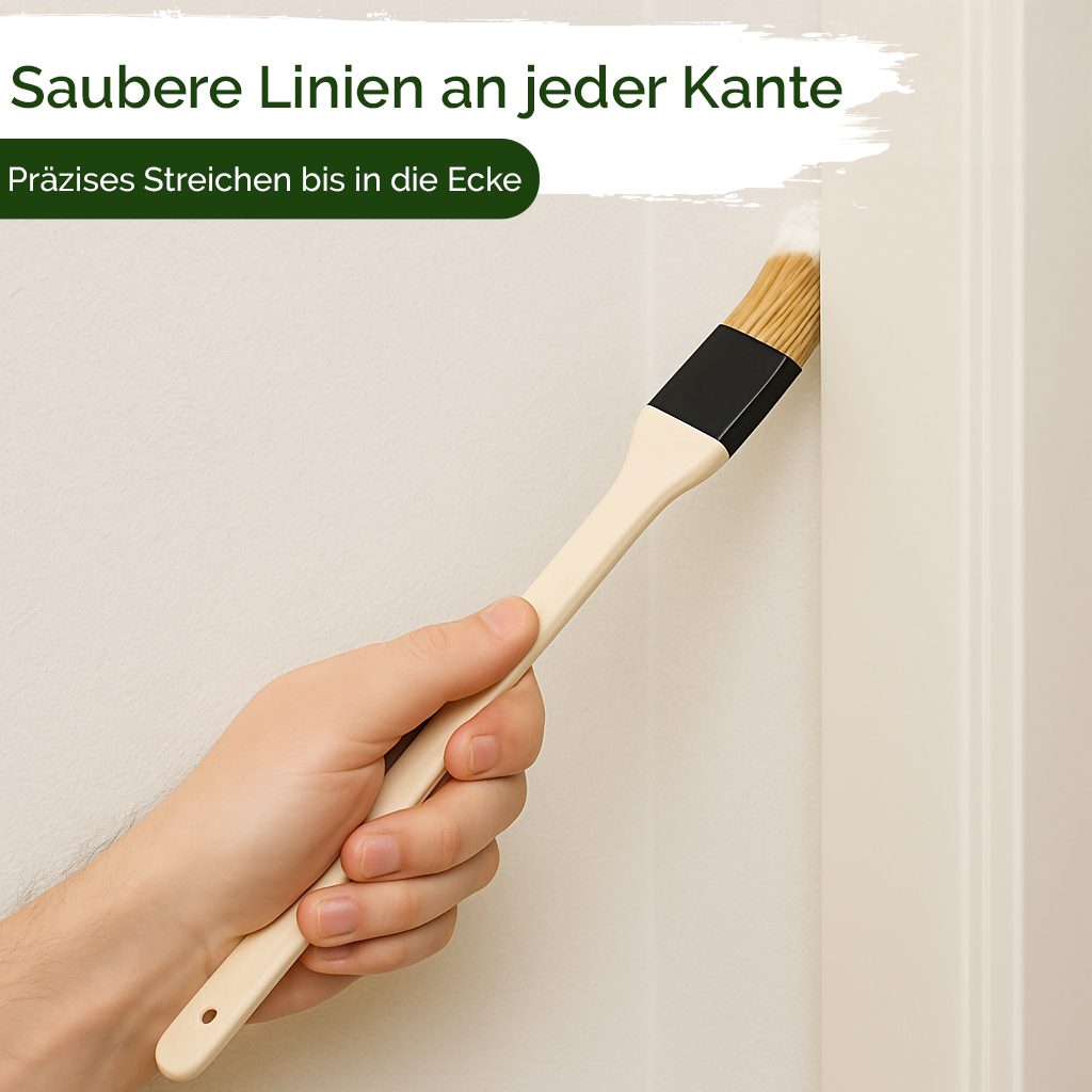 Veluxis Renovierungsset Veluxis®Pinsel-Set 10-teilig–Malerpinsel aus FSC-Holz mit Kunstborsten, Profi Malerzubehör für präzises & sauberes Streichen