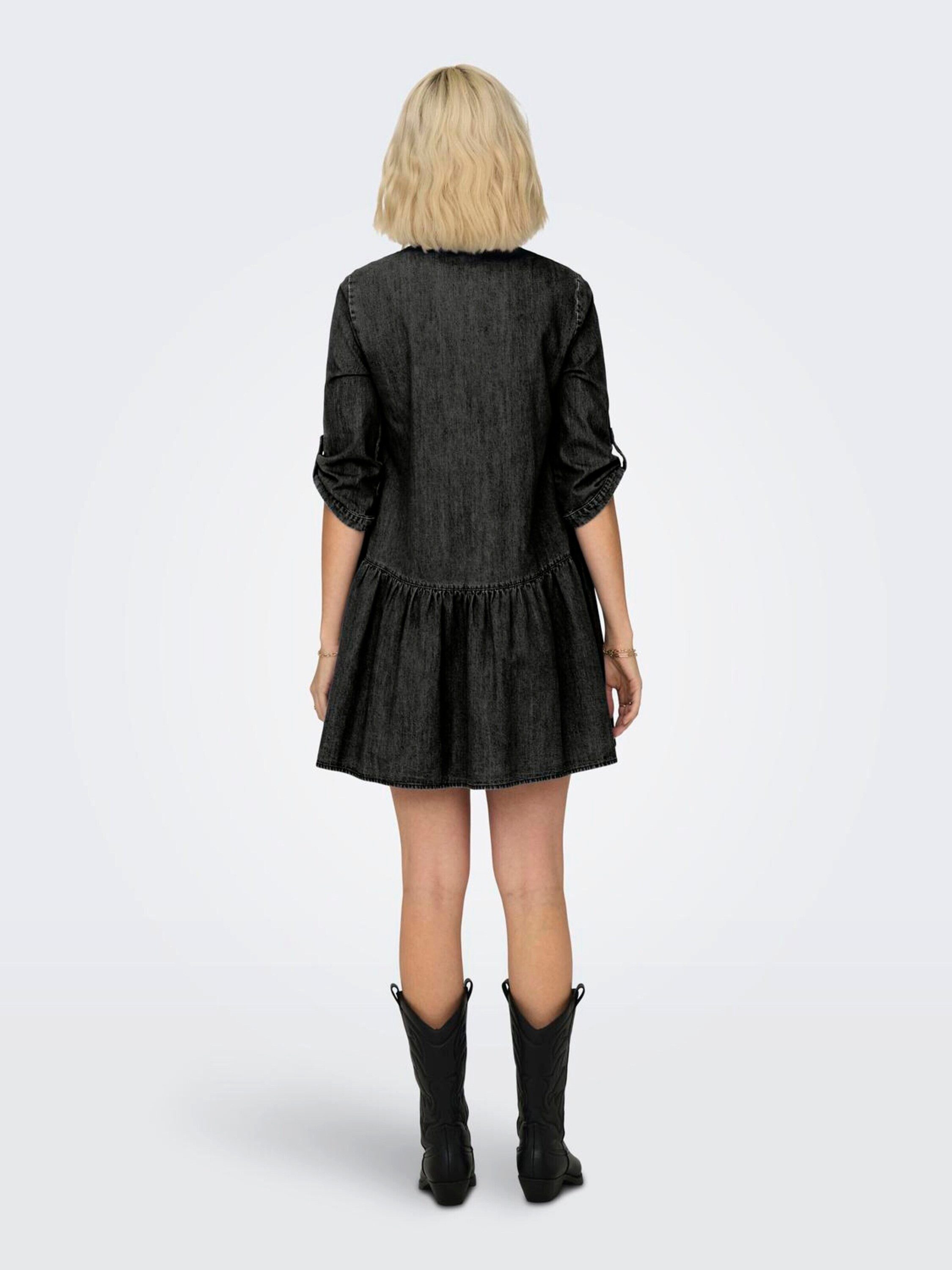 ONLY Minikleid Chicago (1-tlg) Drapiert/gerafft