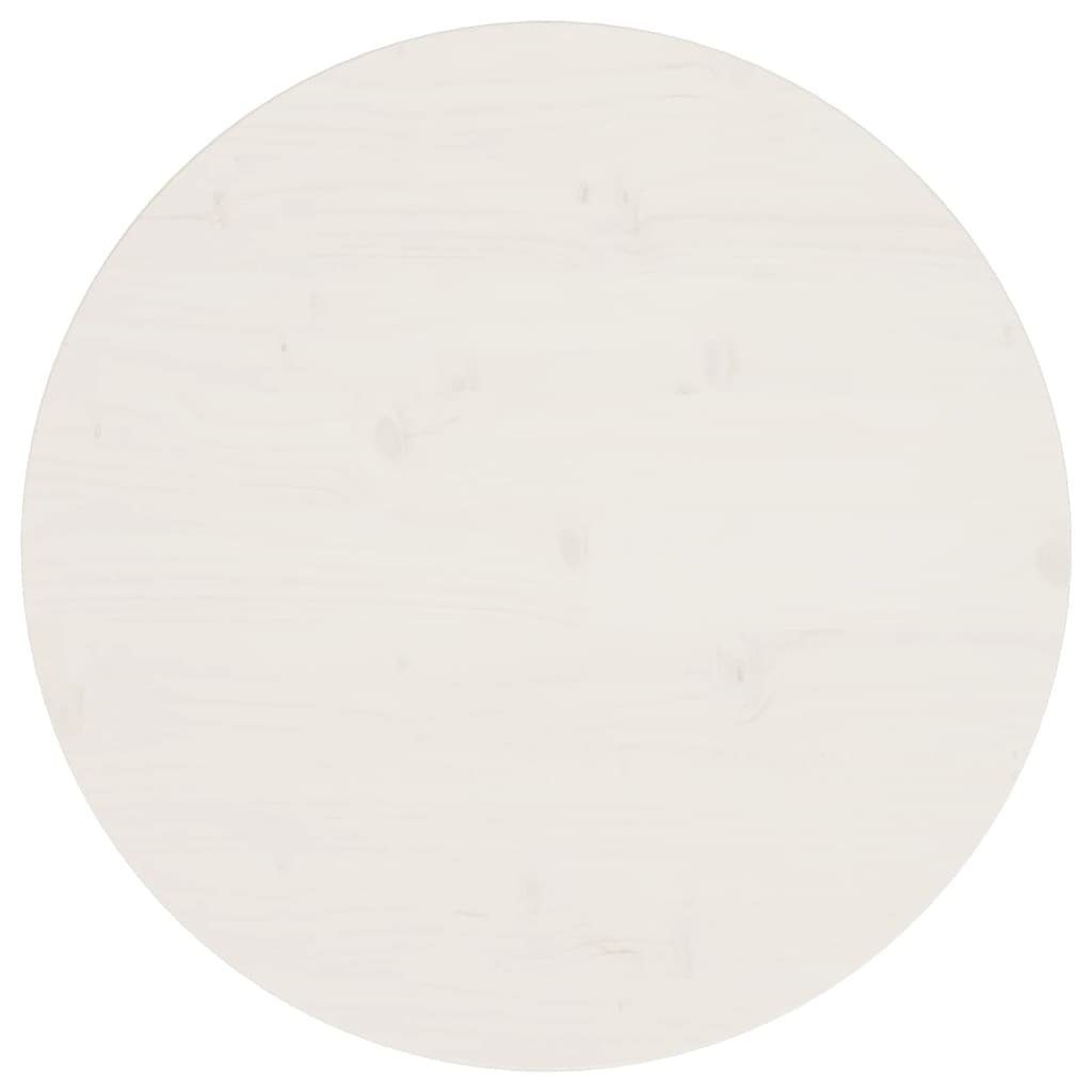 cm Weiß (1 Massivholz St) Kiefer furnicato Tischplatte Ø60x2,5