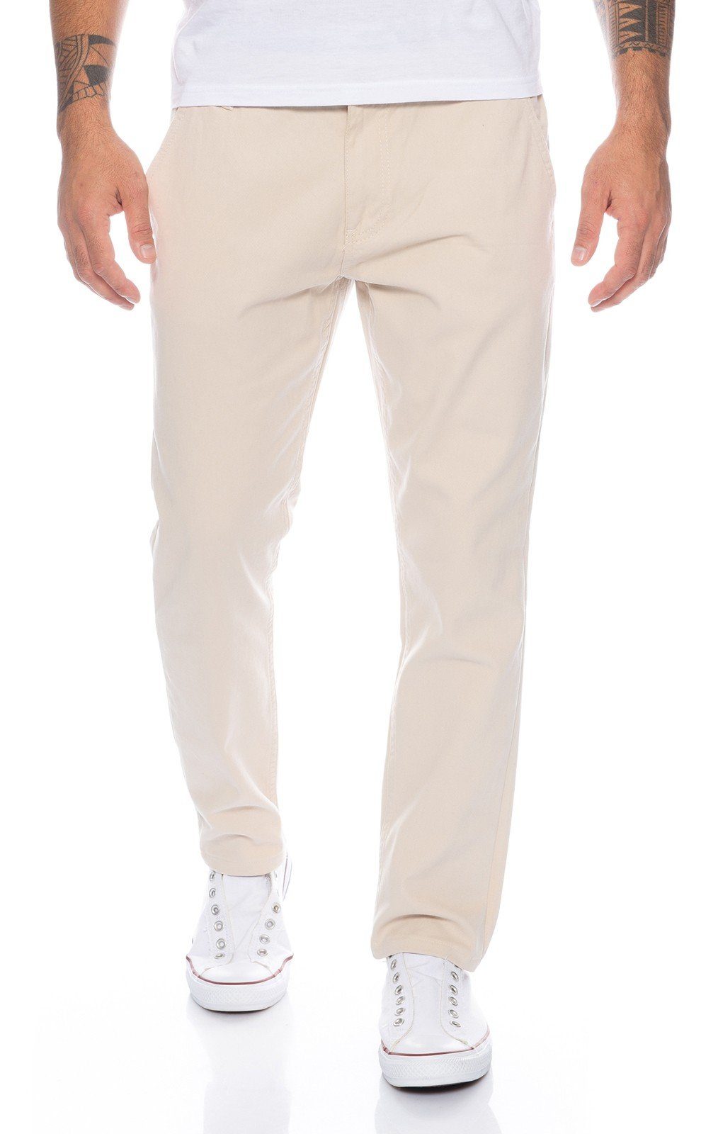 Rock Creek Chinohose Herren Slim Fit Chinohose RC-390 Sand