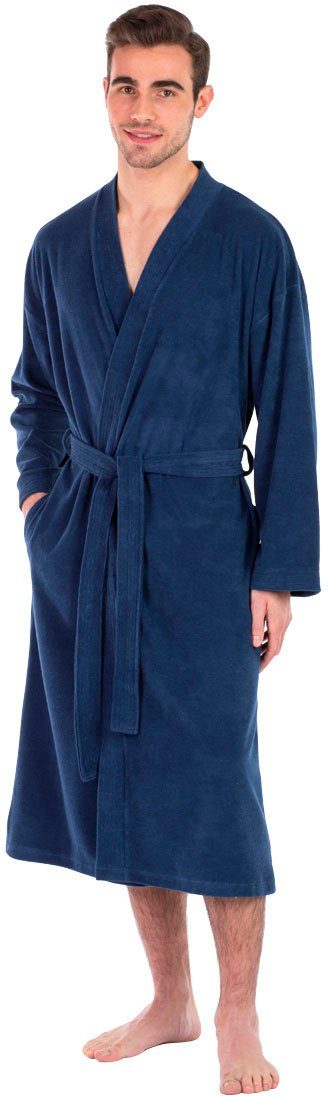 framsohn frottier Bademantel Leichter Bademantel Herren, Langform, Jersey, günstig online kaufen