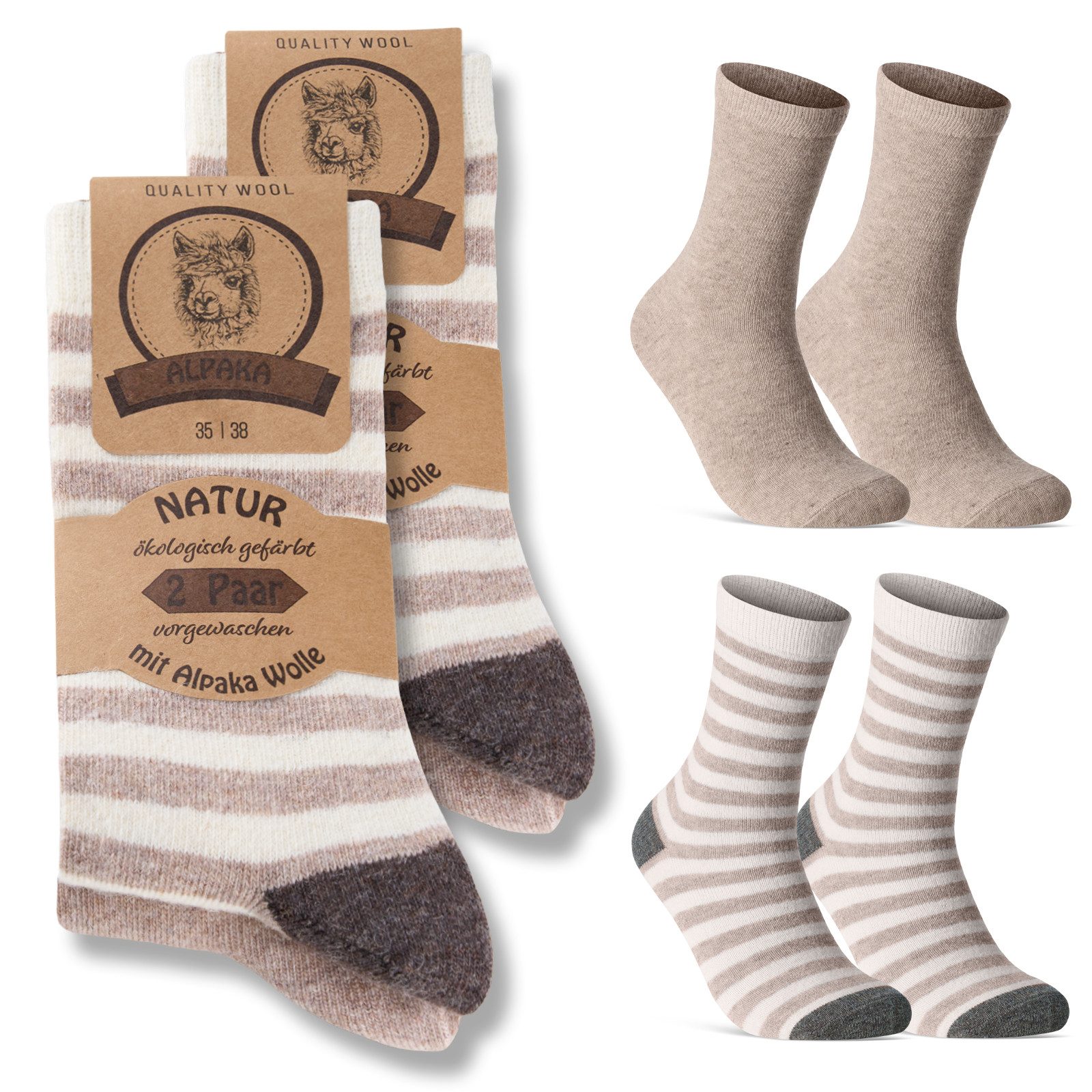 sockenkauf24 Thermosocken 4 Paar Alpaka Socken günstig online kaufen