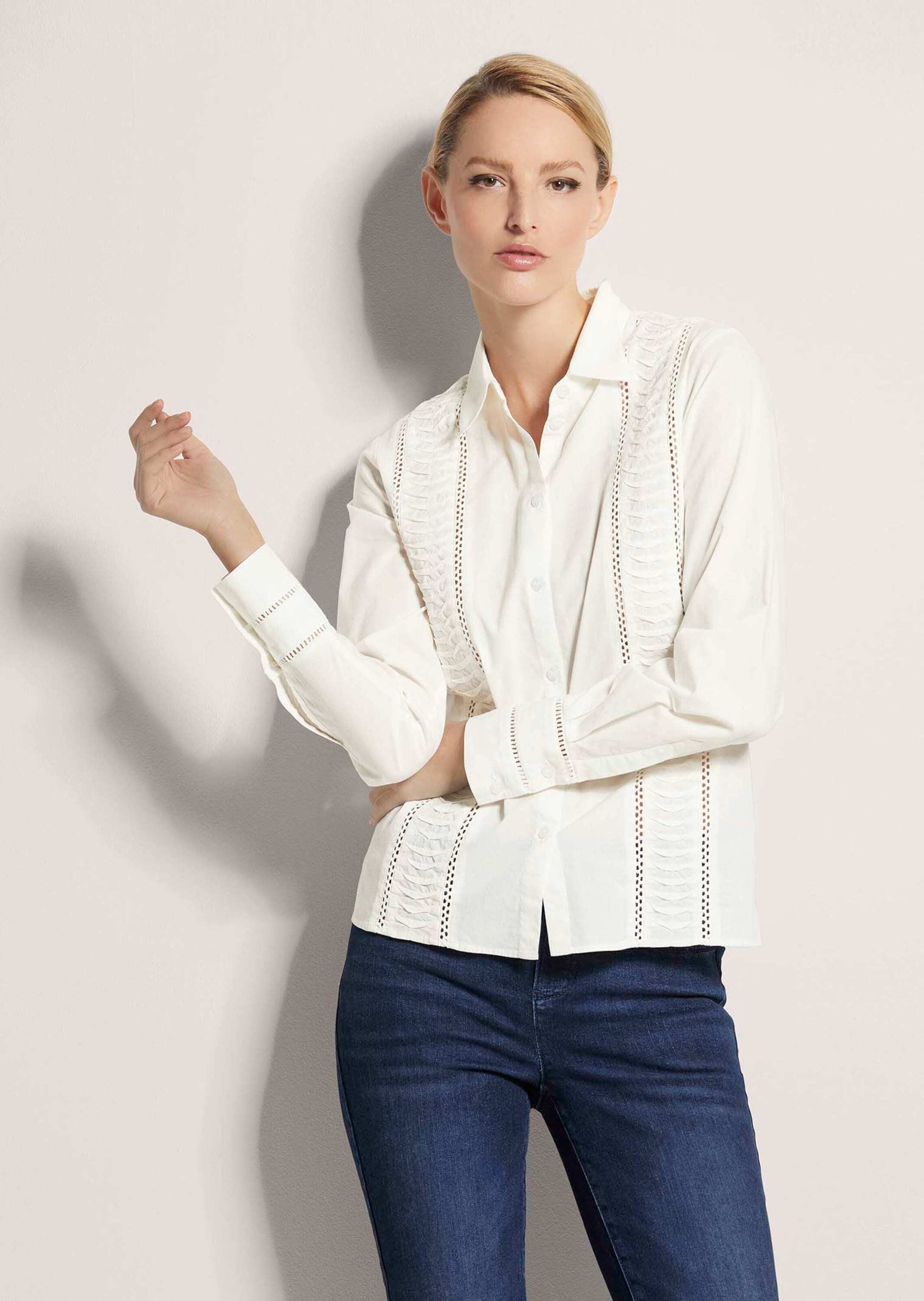 MADELEINE Hemdbluse Bluse mit Cut Outs günstig online kaufen