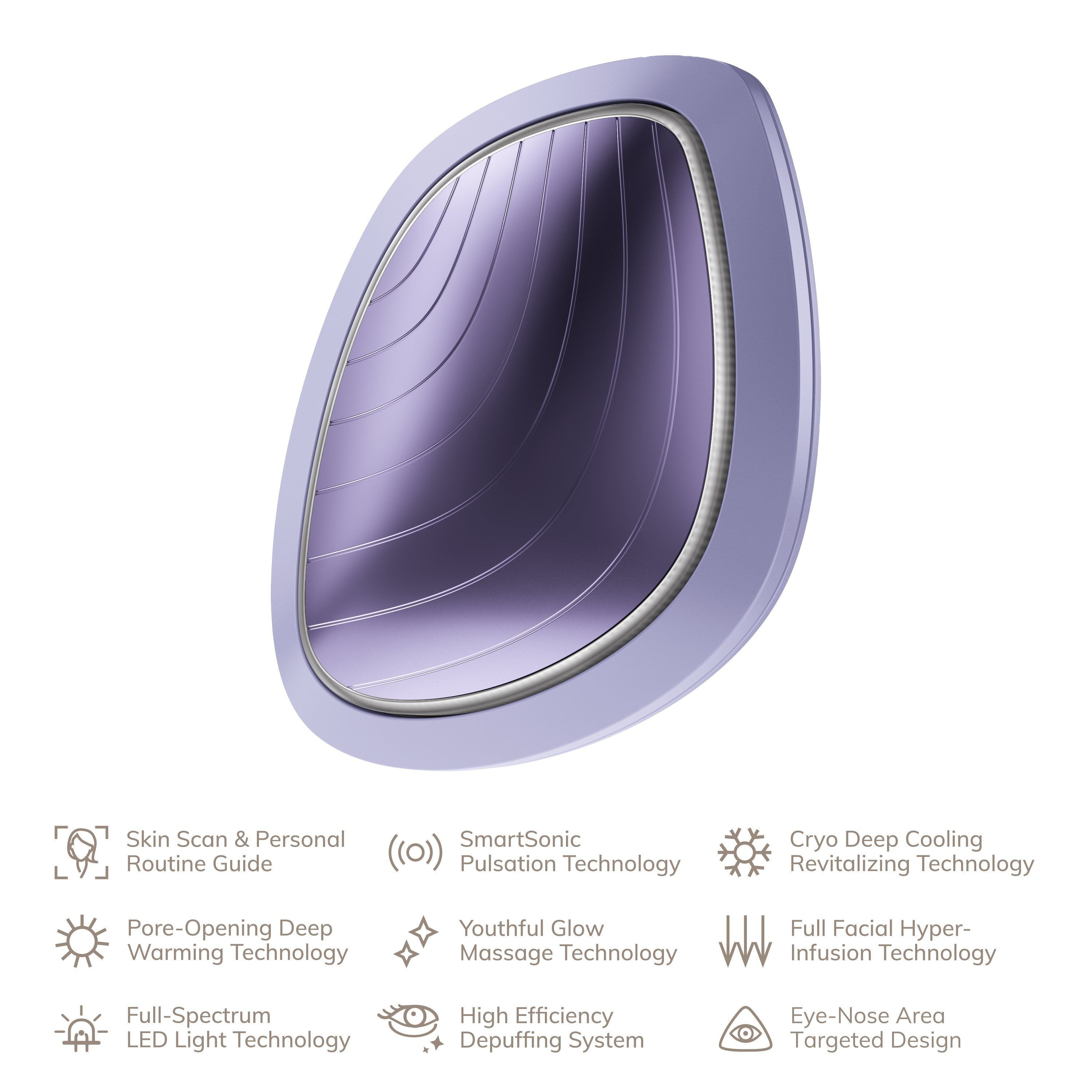 inkl. USB-Ladekabel), Packung Du (SmartAppGuided in GESKE Purple Gerät kostenloser Beauty Hautpflegeroutine. & 9 Enhancer 2-tlg., GESKE 1, & (Gerät der Device), German Cool App APP Mit erhältst Warm Mask Sonic deine Tech SmartAppGuided™ personalisierte