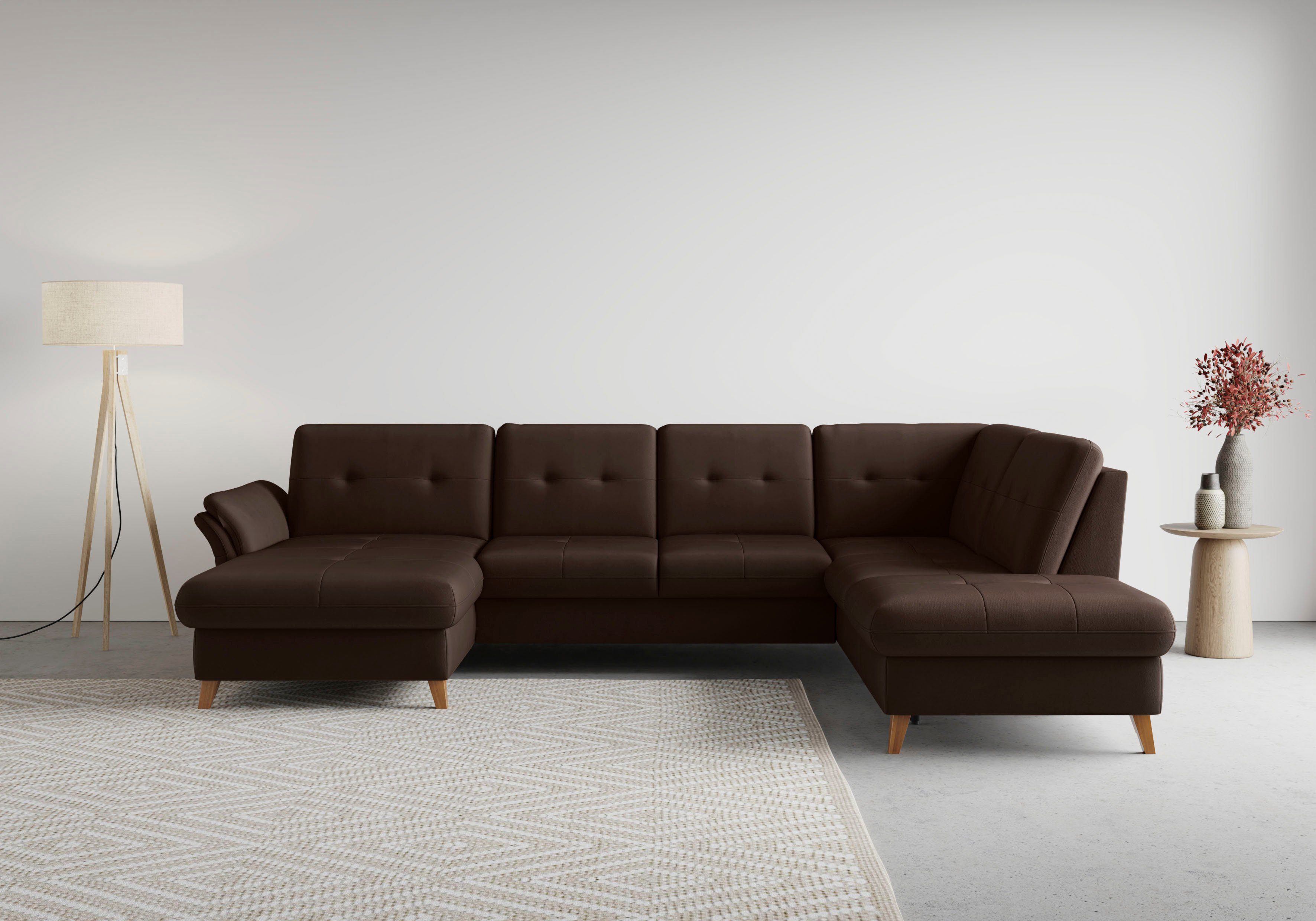 sit&more Wohnlandschaft Göteborg, inkl. Sitztiefenverstellung, wahlweise mit Bettfunktion & Bettkasten