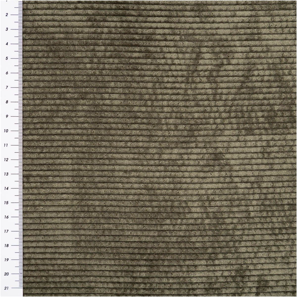 SCHÖNER LEBEN. Stoff Cord Stoff Meterware Breitcord 4.5w uni Olivgrün 150cm, pflegeleicht