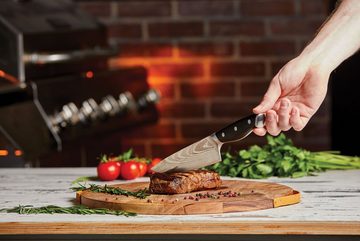MediaShop Messer-Set Trusted Butcher (Set, 4-tlg), aus rostfreiem Edelstahl, ergonomischer Griff, perfekt ausbalanciert