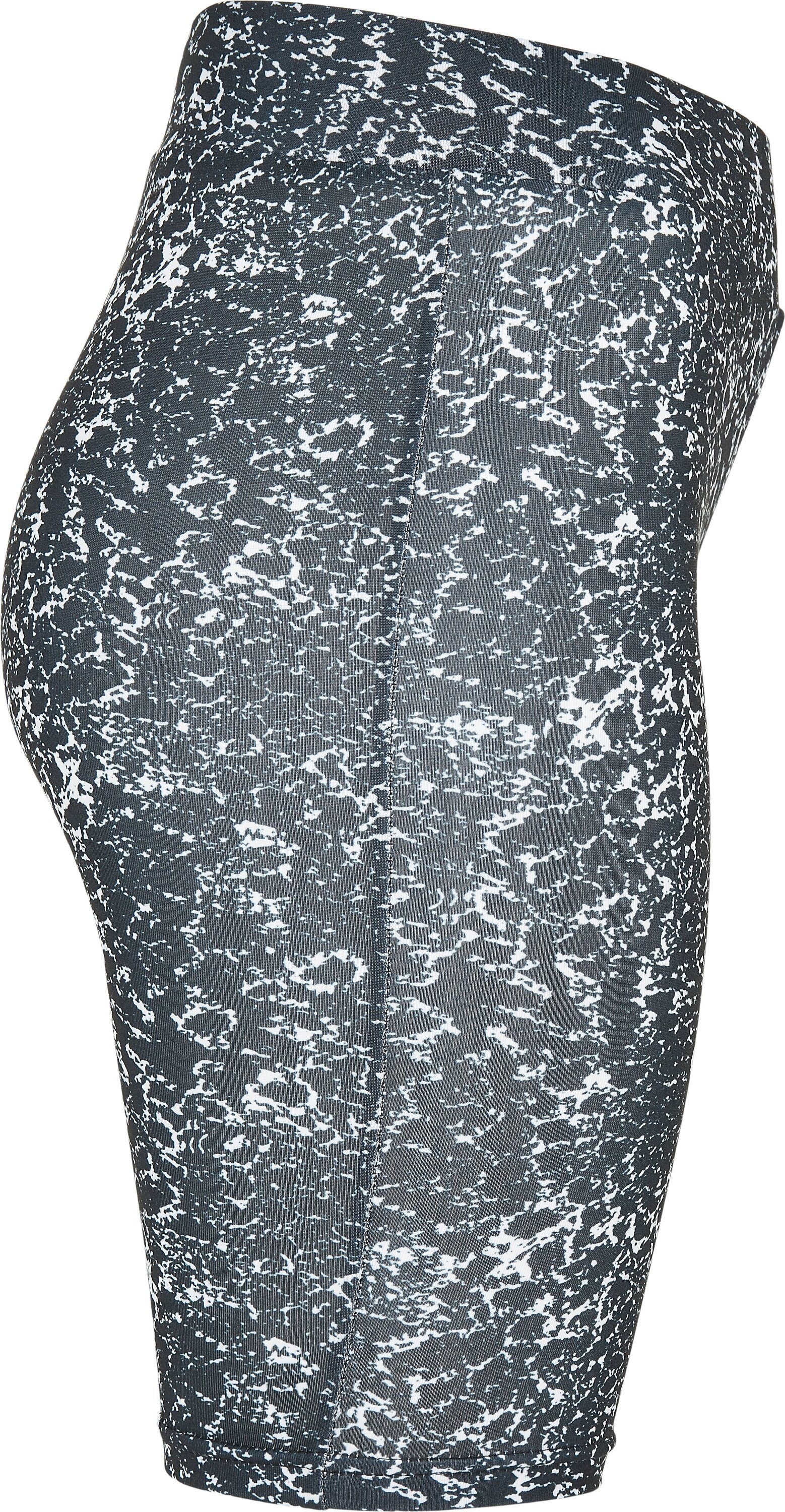Stoffhose black-white URBAN Ladies Cycle Damen Shorts (1-tlg) CLASSICS AOP