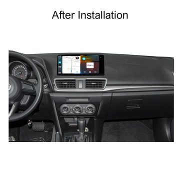 TAFFIO Für Mazda 3 9" Touchscreen Android Autoradio GPS CarPlay W-LAN Einbau-Navigationsgerät