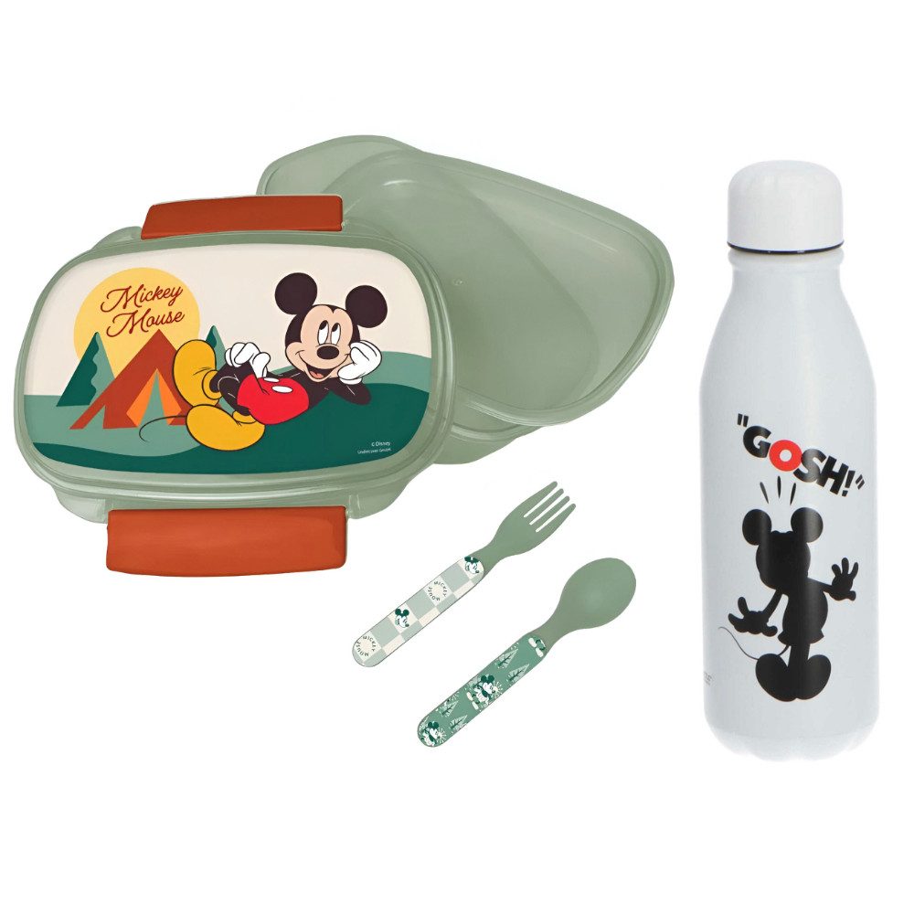 Lunchbox Disney Mickey Maus 4 tlg Kinder Lunch Set
