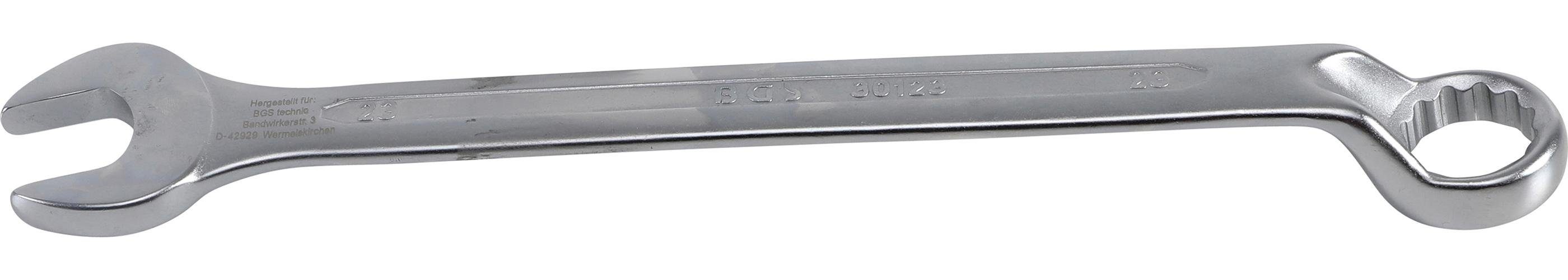 BGS technic Maulschlüssel Maul-Ringschlüssel, gekröpft, SW 23 mm