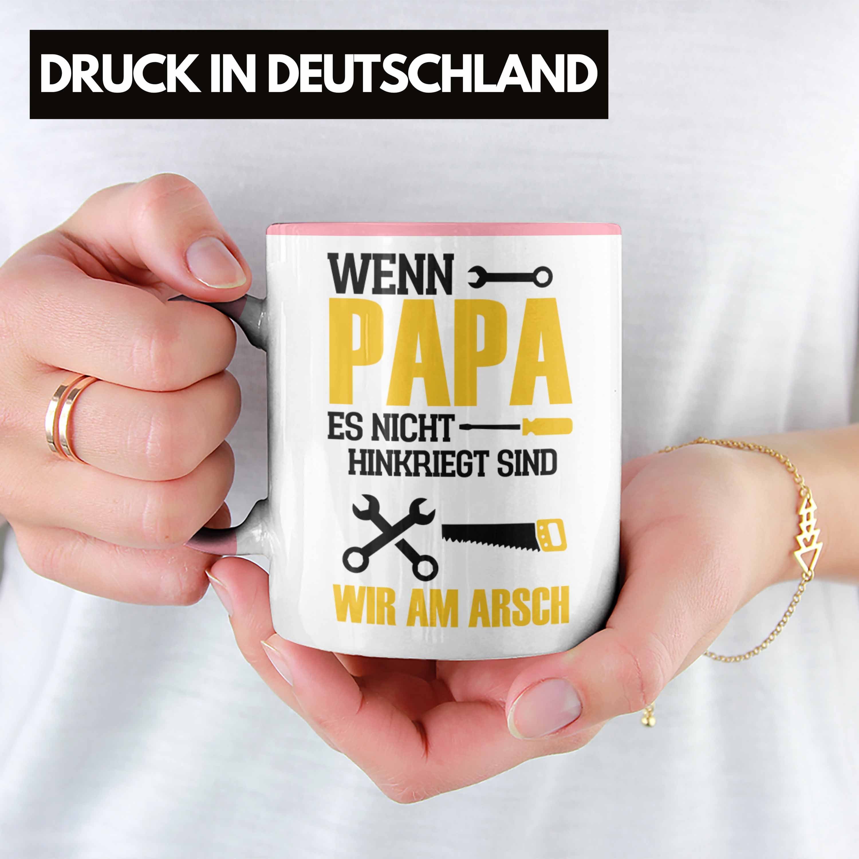 Trendation Tasse Tasse für den Nicht Papa Papa zum Hinkriegt besten Ge Wenn Es Rosa Vatertag