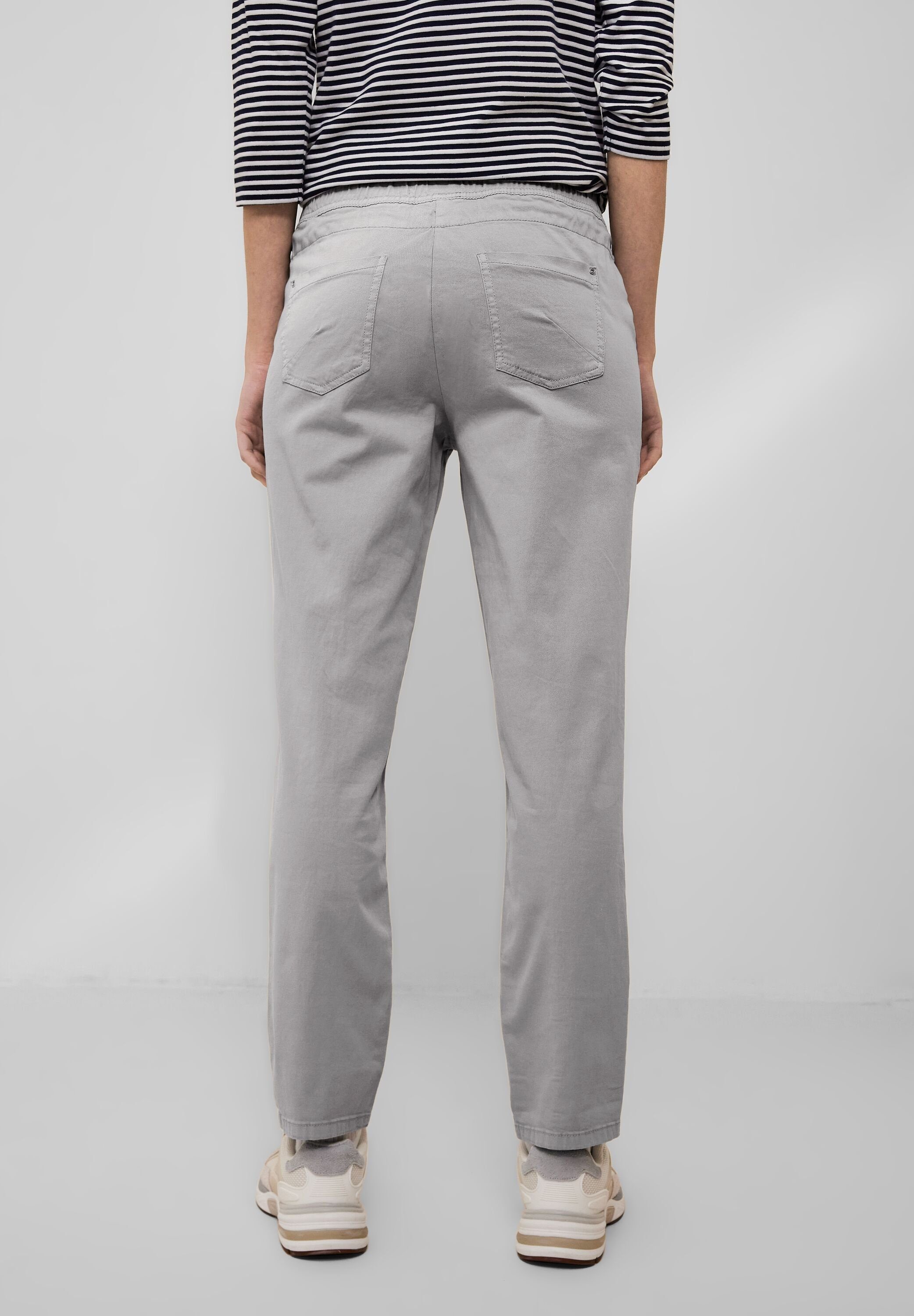 Cecil Stoffhose Casual real Fit Hose mit grey Stretch