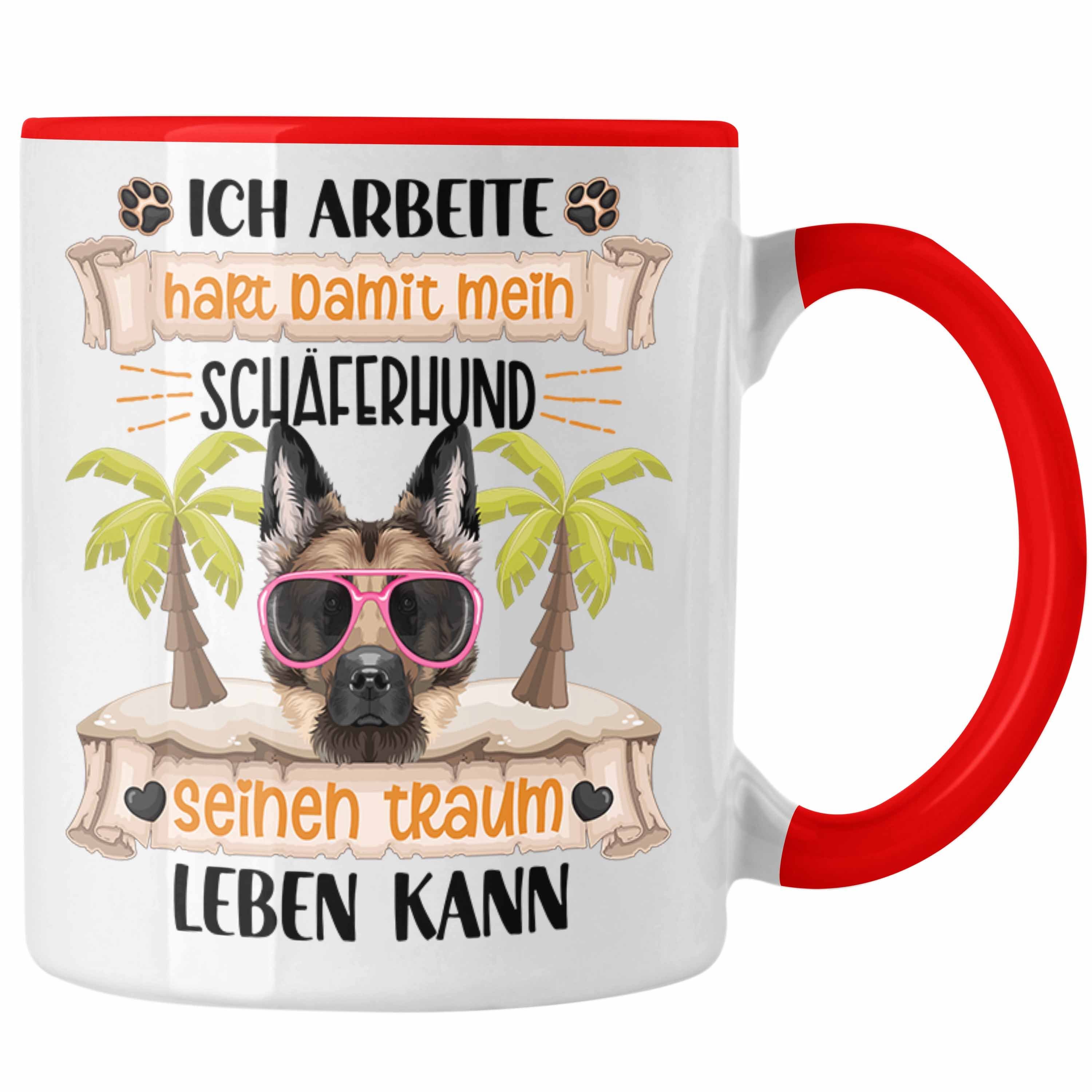 Ich Rot A Geschenk Schäferhund Tasse Lustiger Trendation Besitzer Tasse Geschenkidee Spruch