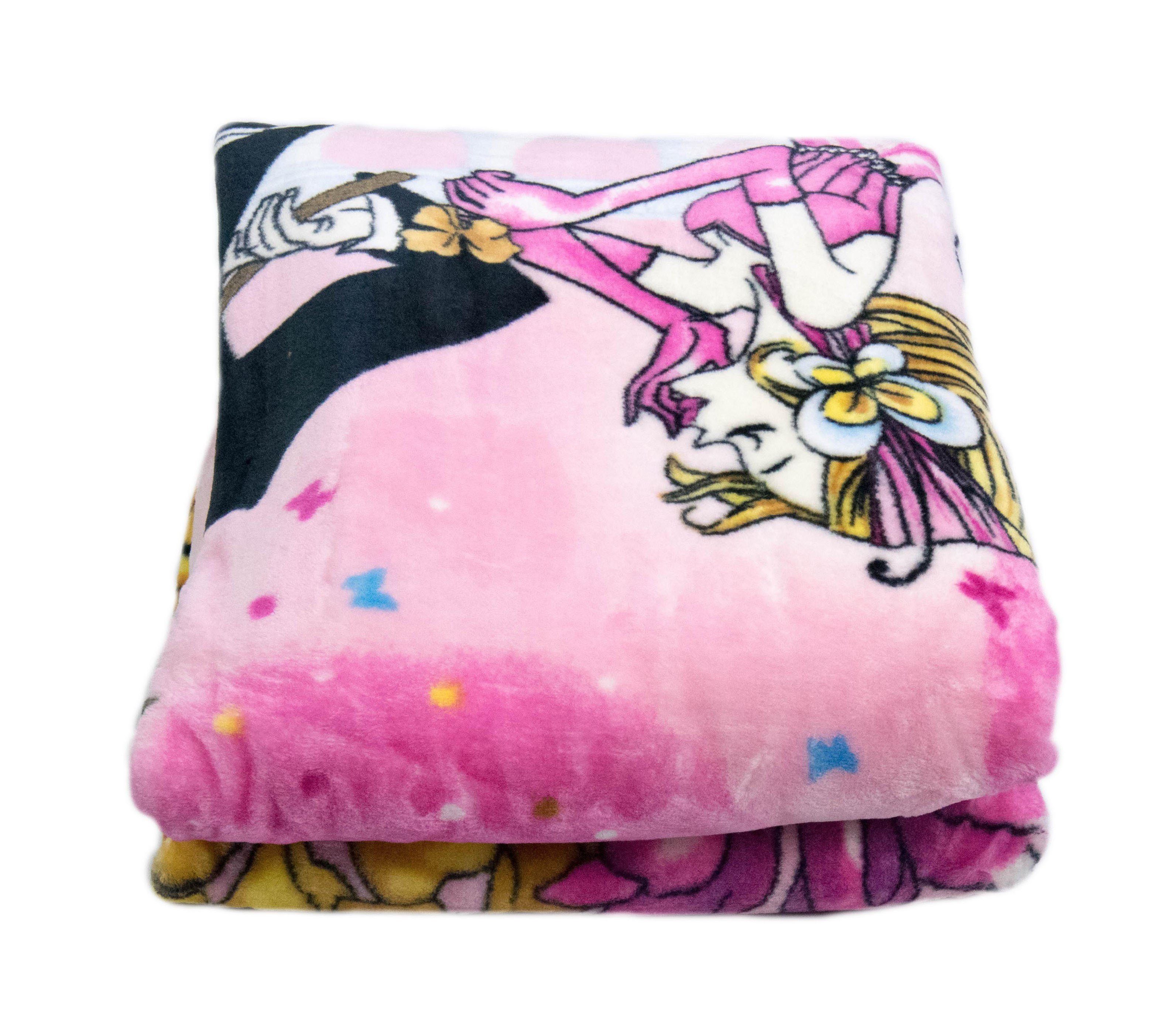 Tagesdecke Decke Prinzessin Wohndecke Pink Weiß, Gelb Teppich-Traum Kinderdecke Spieldecke Kuscheldecke Rosa