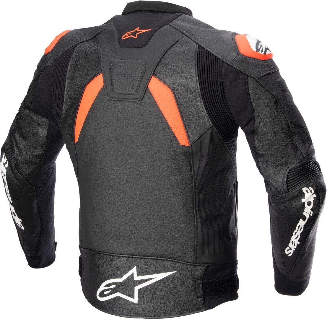 Motorrad V4 Plus GP Lederjacke Black/Red/White Motorradjacke Alpinestars