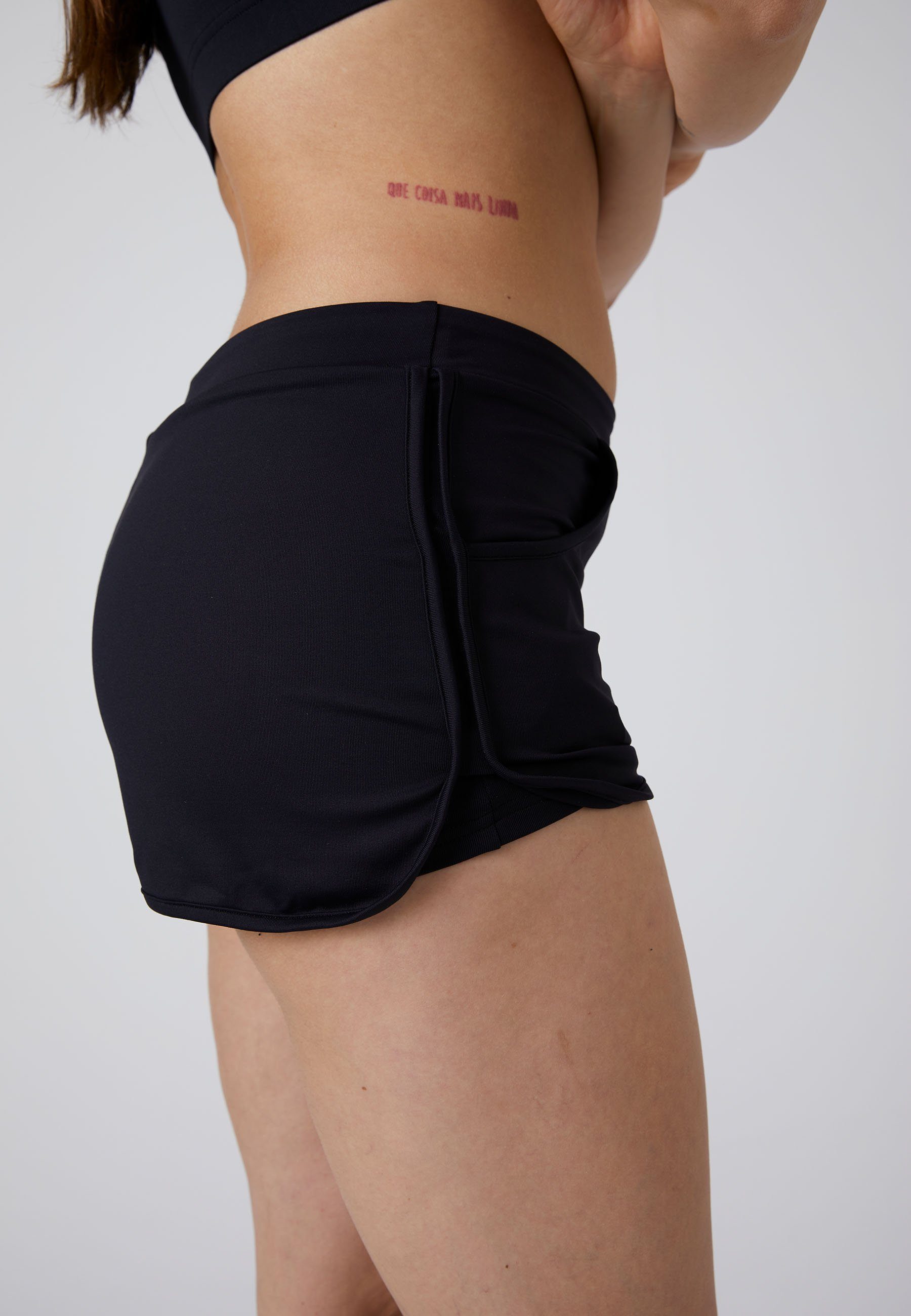 Mädchen Damen SPORTKIND Funktionsshorts Tennis Sport & Shorts 2-in-1 schwarz