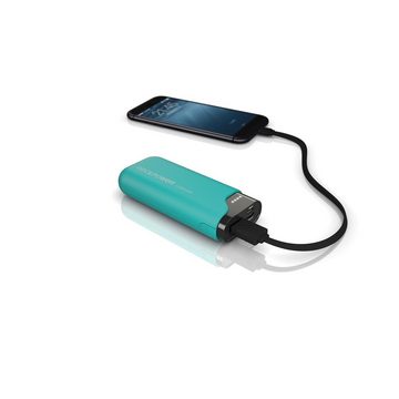 Realpower PB-5000C Powerbank 5000 mAh, Mobiles Ladegerät mit USB Type-C Ladeport, LED-Statusanzeige