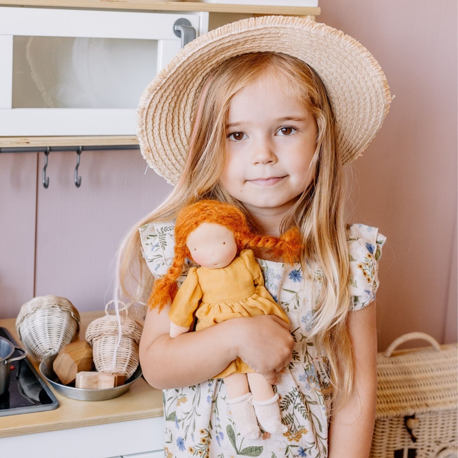 Chimpytoys Stoffpuppe Bio-Baumwoll Stoffpuppe im Waldorf-Stil, günstig online kaufen