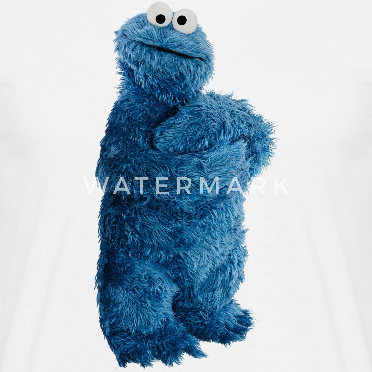 Spreadshirt T-Shirt Sesamstraße Krümelmonster Pose Männer T-Shirt (1-tlg)