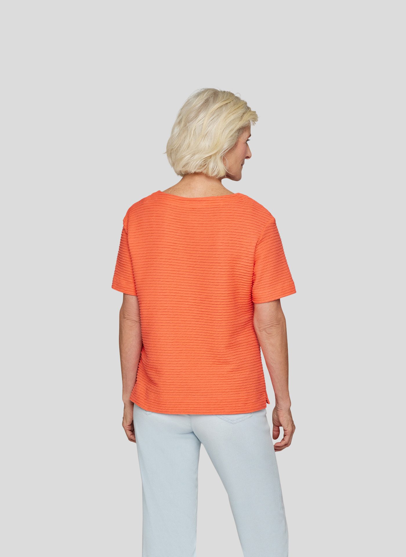 Rabe Rundhalsshirt mit Struktur-Optik günstig online kaufen