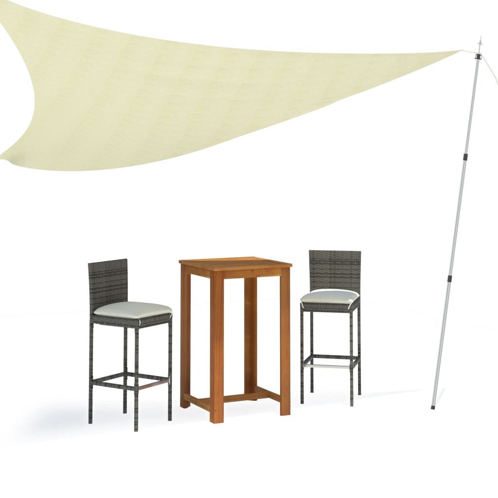 vidaXL Zeltstange Teleskop-Tarpstangen 102-260 cm 2 Stk. Aluminium, (2-St)