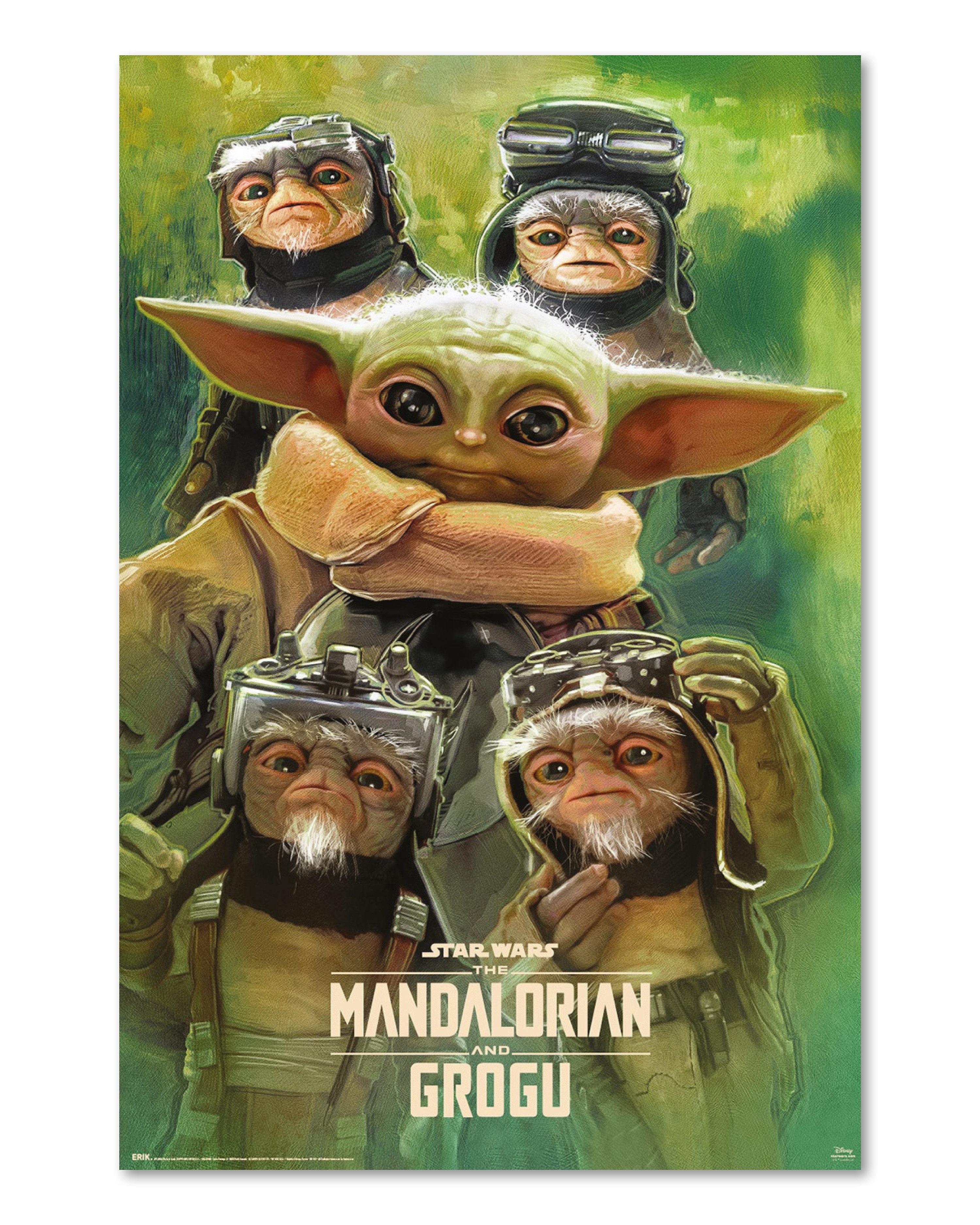 Grupo Erik Poster The Mandalorian & Grogu Poster Grogu & The Anzellans 61 x