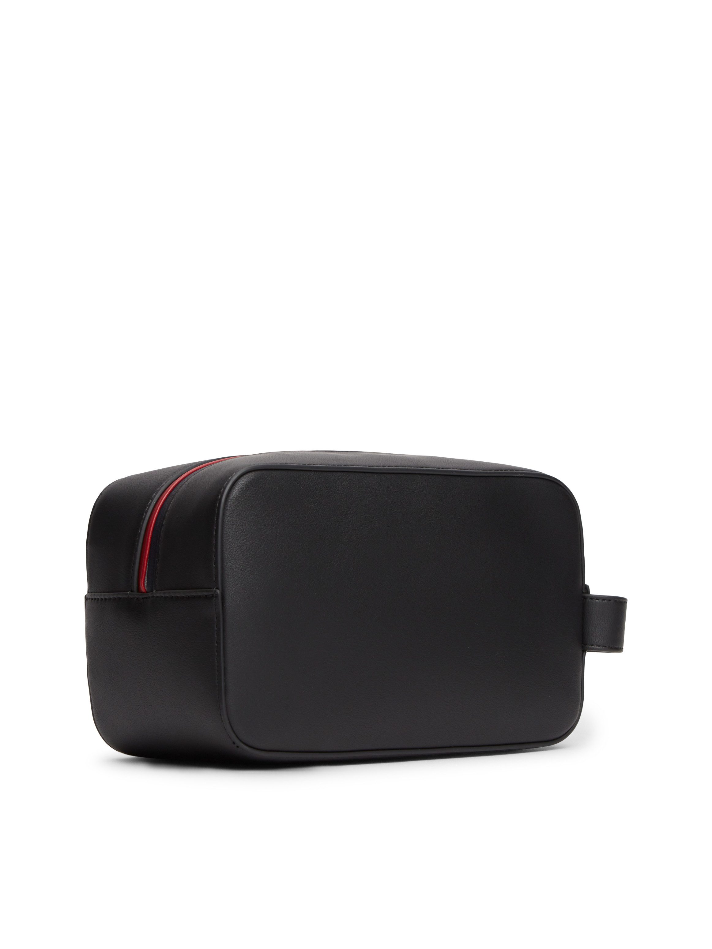 Tommy Hilfiger Kulturbeutel TH FOUNDATION WASHBAG, Unisex Kosmetiktasche, Waschbeutel mit farbiger Pasepelierung