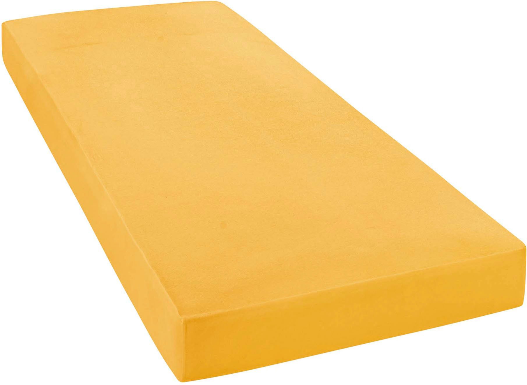 Janine Spannbettlaken ELASTIC 5002 Jersey Bettlaken mit Elasthan, 190 g/m², Jersey-Elasthan, Gummizug: rundum, (1 Stück), für Matratzen bis 35 cm Höhe, 95% Baumwolle, hochwertig, langlebig