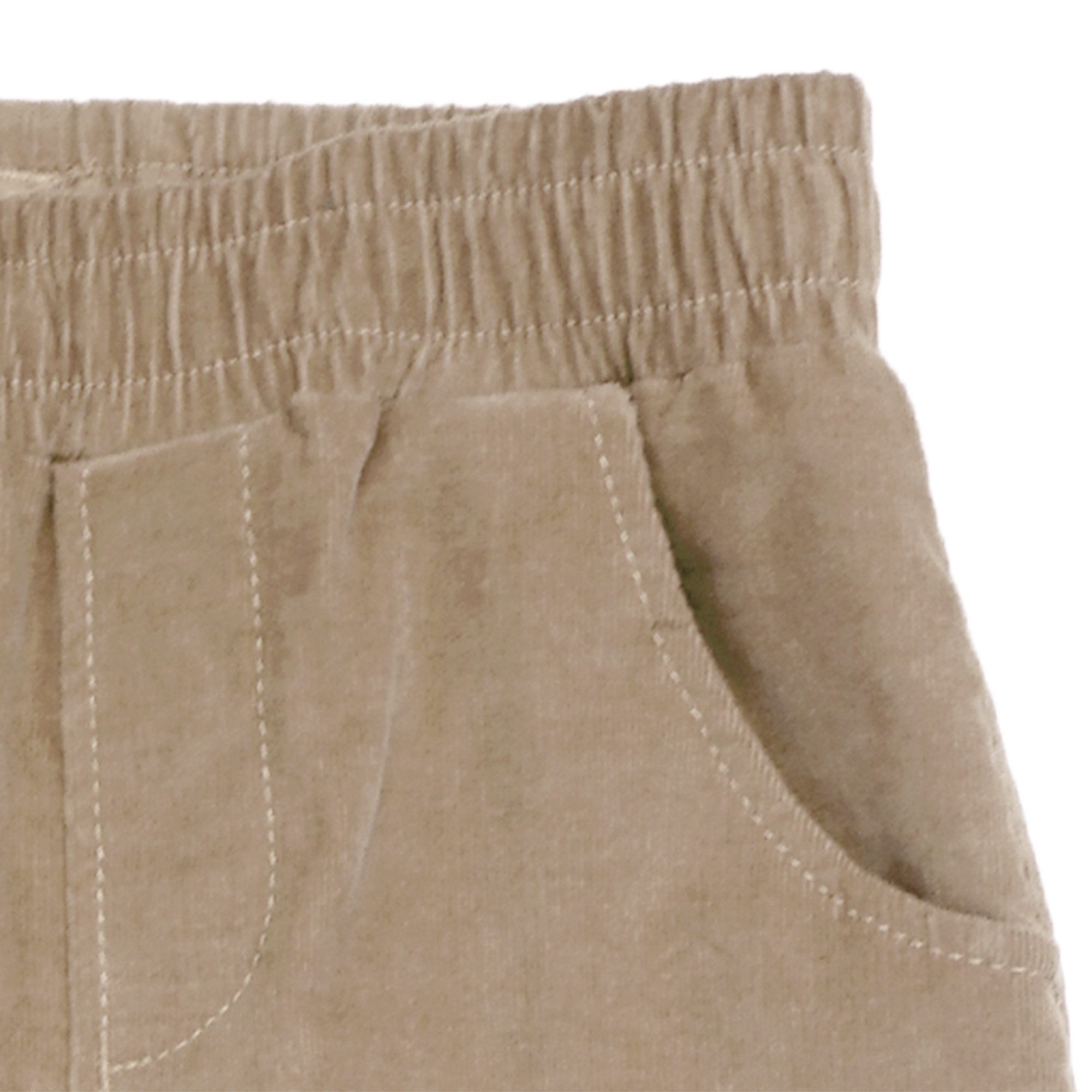 MAXIMO Cordhose Stretch-Cord, Gummizug am Bund und Beinabschlüssen, Seitentaschen